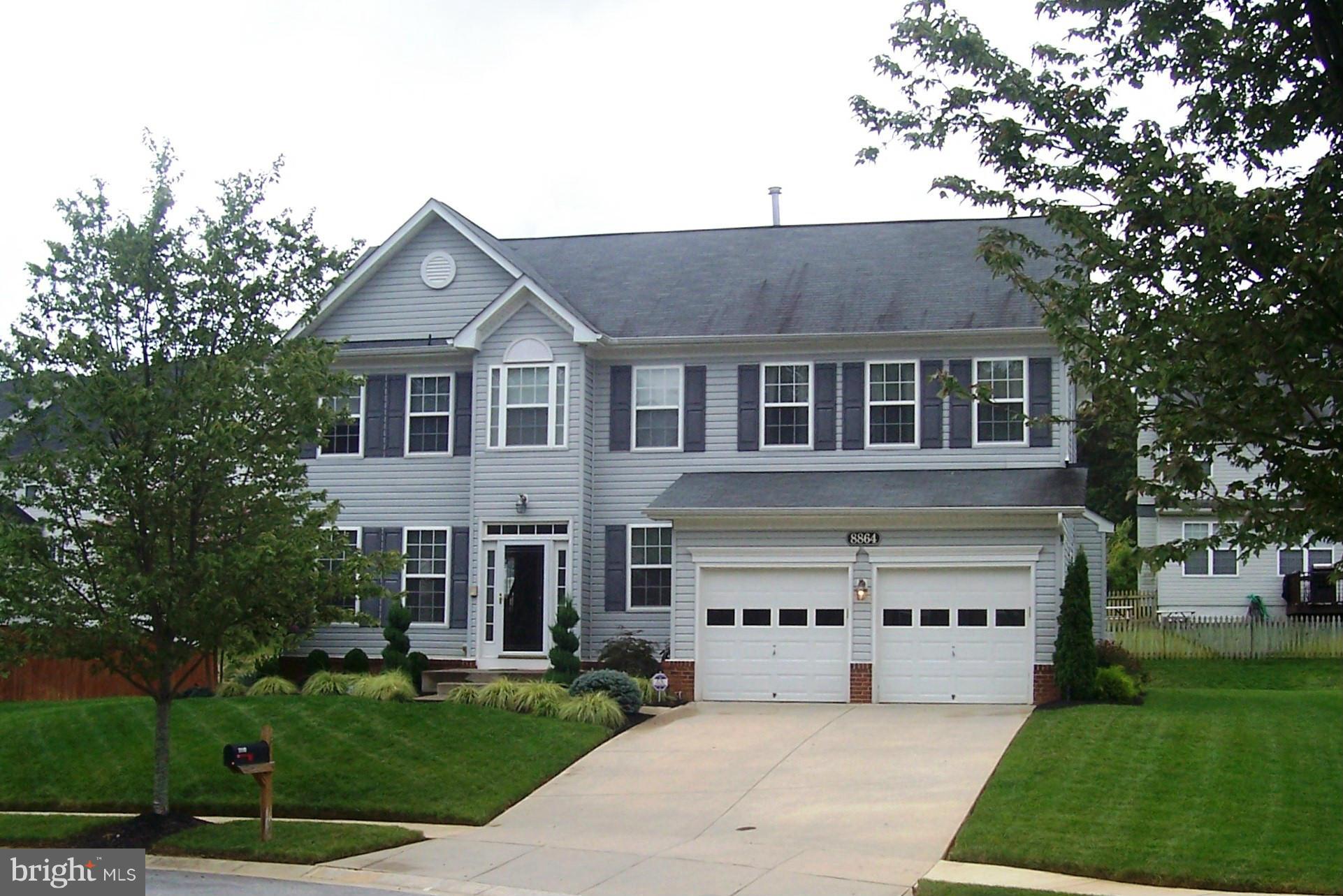 **APPLICATION ACCEPTED** Luxury 4BR 3.5FB colonial w/fully finished walk-up basement and 2 car garage on cul-de-sac. Kitch w/island and table space, family rm w/gas fireplace, sep dining rm, bedroom level laundry rm. Large master bedroom w/his-her walk-in closets and sep tub/shower. Rear patio area. Community pool included in rent.