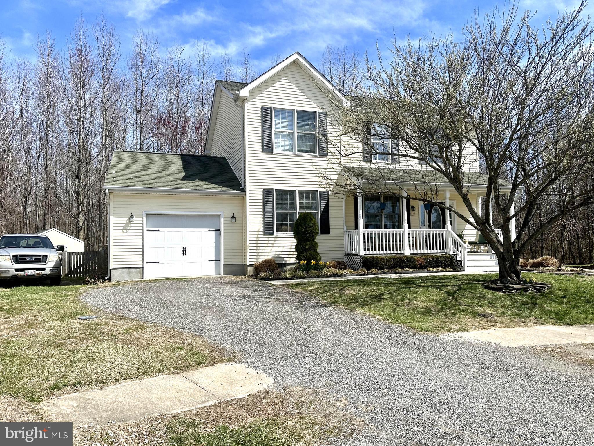 Welcome to this spacious well loved 3 bedroom, 2.5 bathroom colonial nestled on a peaceful cul-de-sac in the sought after neighborhood of Caroline Farms.  The home offers a welcoming front porch, perfect to decorate for all the seasons. A large inviting light filled living room that seamlessly flows into the dining area and kitchen, making it ideal for gatherings. Upstairs comes complete with a nice size primary bedroom with ensuite full bath and an additional full bath in the hallway to service the other two bedrooms.  Enjoy quiet evenings around the cozy bonfire and summer BBQ's on your back deck.  Other highlights include an attached one-car garage, a shed, playset and a fenced-in backyard.  This home promises the lifestyle of small-town charm, comfort, and relaxation.  Just minutes to the Choptank River, Tuckahoe State Park & a short drive to shopping, dining and entertainment.  Conveniently located to major routes - Rte 404, 50 and 301 for easy access to downtown Denton, Chestertown, Centreville, Easton, Ocean City, Kent Island and Annapolis.  Plus, you'll love the convenience of being only 20 minutes away from tax-free Delaware shopping.  Call today to schedule your tour!