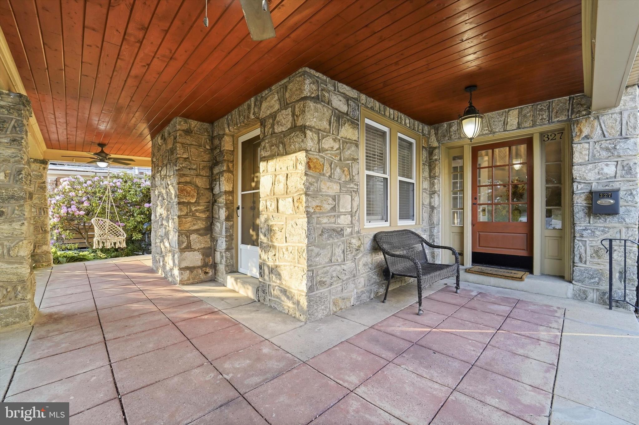 Welcome to 327 Congress Avenue in Drexel Plaza! This bright and spacious home offers 4 bedrooms, including one currently used as a home office, as well as a flex space on the third floor and 2 full bathrooms. A private driveway with parking for up to 4 cars leads to the inviting wraparound porch, complete with a custom ceiling and built-in fans and fenced in backyard which is the perfect spot to enjoy warm summer evenings.

Step through the custom front door into a welcoming foyer that opens to a spacious living room featuring a gas fireplace and dual access points to the porch. The formal dining room is full of charm with custom board and batten detailing, making it ideal for hosting holidays and gatherings. The updated eat-in kitchen features stainless steel appliances, granite countertops, and convenient access to the large fenced backyard with a spacious storage shed.

The second floor includes 3 bedrooms, an office/den area, and a large full bathroom with double sinks.  The fenced-in roof deck provides a unique second-floor outdoor space, perfect for relaxing, entertaining, or enjoying fresh air. The third floor offers additional living space with fresh paint, updated carpeting, a bonus middle room, a full bathroom, and a 5th bedroom,  perfect for guests, a private retreat, or flexible living arrangements.

The unfinished basement provides ample storage space along with a laundry area. Conveniently located within walking distance to public transportation, dining, shopping, and more, this home blends space, character, and modern updates in a prime location.
