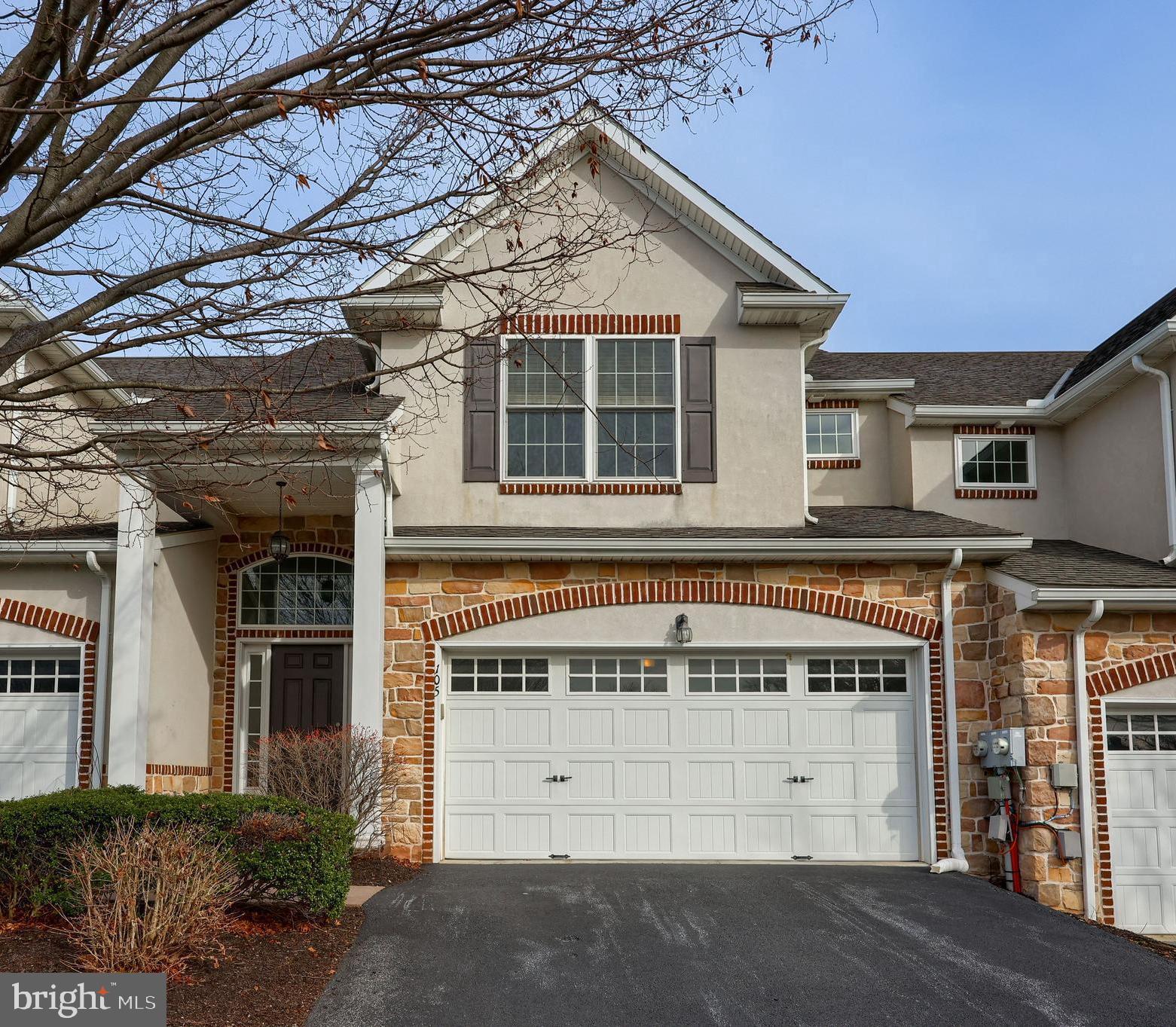 Location, location, location! This large town home featuring three generous bedrooms and 2.5 bathrooms is conveniently situated in Park Ridge Crossing just north of Neffsville and only minutes from downtown Lititz. Upon arrival, you will be greeted by a grand entrance and hardwood foyer that leads into the living/dining area. Brand new carpet and fresh paint compliment the space. Next, you will find the kitchen featuring a brand new complete stainless appliance package! A handy powder room and full-size washer and dryer laundry area round out the main floor. The lower level is professionally finished for your recreational use while still offering not one but two unfinished areas for your storage needs. Of course, natural gas heat and central air complement the comfort of this home. On the secondary level, you will discover a loft space ideal for the home computer or gaming area. The primary suite boasts two walk-in closets and a spacious, private bathroom. Two additional bedrooms, each with their own ample closets, and the family bathroom complete the upper level. Other highlights of note include the rear patio that looks onto open space and a walking trail, and a spacious two car garage that has also been freshly painted.