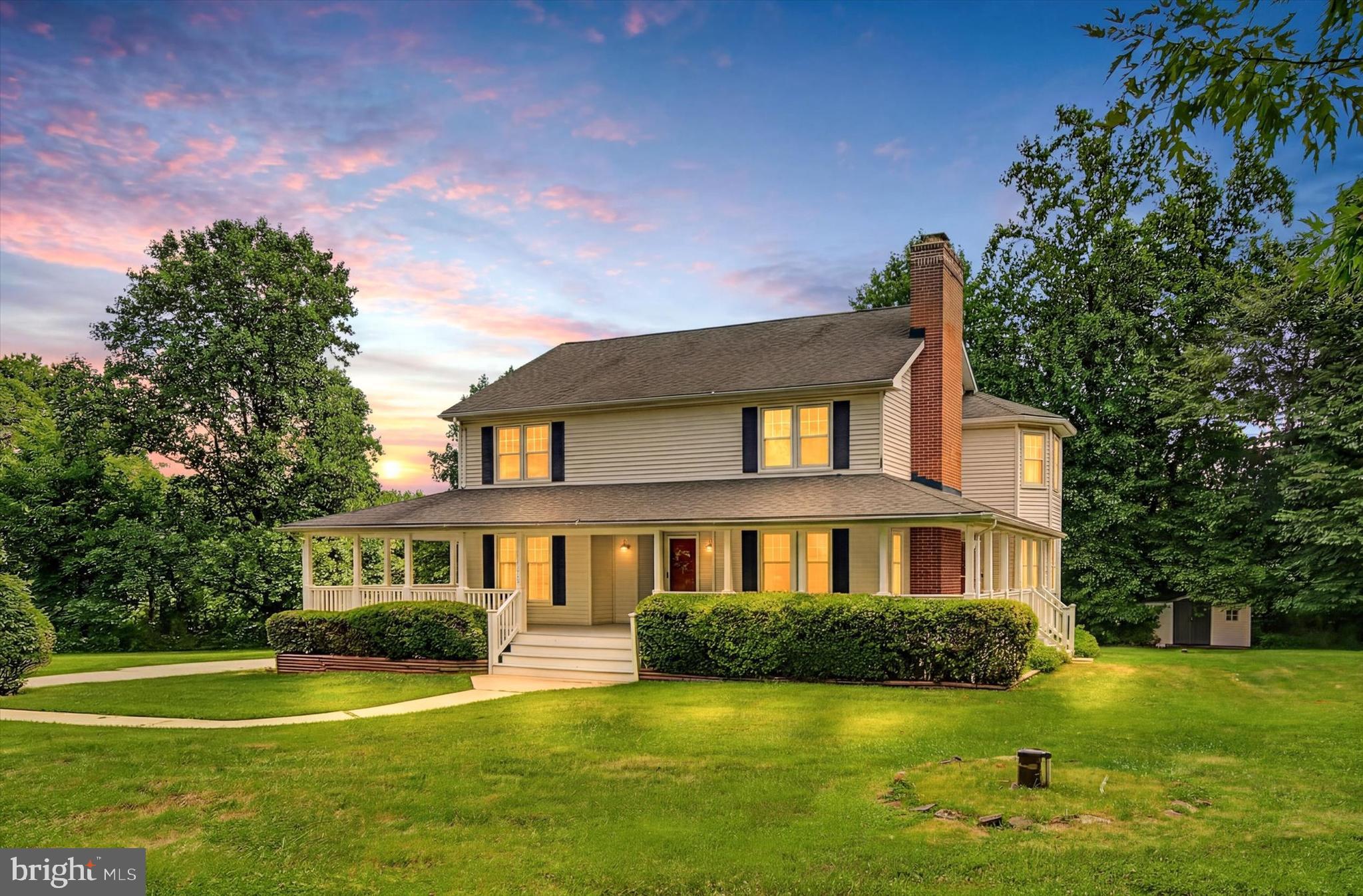 Welcome to 12207 Merrywood Drive, a spacious 4-bedroom Colonial tucked away in a quiet Kingsville neighborhood on a beautiful 1.77-acre lot.

A welcoming wraparound porch provides the perfect place to relax and take in the peaceful surroundings. The expansive yard offers plenty of room for entertaining, gardening, outdoor activities, or even the opportunity to add a detached garage.

The main level features a traditional floor plan with a living room, full bathroom, family room with a cozy wood-burning fireplace, formal dining room, and a kitchen with a breakfast area.

Upstairs, the spacious primary bedroom features a cozy wood-burning fireplace and a walk-in closet. Three additional bedrooms, two of which also feature walk-in closets, and a full hallway bathroom complete the upper level.

The unfinished lower level offers endless possibilities, whether you're looking for additional storage, a workshop, a home gym, or the opportunity to finish the space to suit your needs.

Ideally located near schools and just a short drive from White Marsh, Bel Air, and Towson, you'll enjoy easy access to shopping, dining, parks, and recreation. Major commuter routes, including I-95 and I-695, make travel to downtown Baltimore, Aberdeen Proving Ground, and surrounding areas convenient.

Don't miss your chance to own this wonderful home with space, privacy, and endless potential. Schedule your tour today!