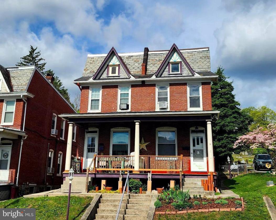 Charming Historic Duplex in the Heart of Cumberland, MD
Full of history and nestled in the beautiful mountains of Western Maryland, this charming artsy duplex offers the perfect blend of old-world character, unique and modern updates. Located in a picturesque historic neighborhood, you're just a short walk from the vibrant town center of Historic Cumberland, the scenic Great Allegheny Passage biking trail, and convenient access to I-68.   WESTSIDE neighborhood of Cumberland,  218 New floors, new carpet, appliances less than 5 years old, Each unit has been thoughtfully updated in recent years, including electrical upgrades, new windows, and a new roof — all while preserving the home's historic charm. 216 Side:3 bedrooms, 1.5 bathrooms.  newer kitchen addition with exposed brick,  beautiful, original parquet floors from the 1920's,  Rents for $1,050/month with tenants covering all utilities.  Great layout for long-term tenants.  218 Side:  2 bedrooms, 2 full bathrooms.  Upstairs laundry room.   Whether you're an investor looking for a strong income-producing property, or a homeowner wanting to live in one unit and rent the other, this is an incredible opportunity. Use 216 for steady long-term rental income and take advantage of the fully equipped 218 side for Airbnb or other rental options.  Additional Highlights:  Off-street parking, Located in a walkable, historic neighborhood with tons of character, Turnkey setup for both short-term and long-term rentals, There may be an additional strip of land available in the future next to 218.  Don’t miss out on this versatile and charming duplex in one of Maryland’s hidden gems! Motivated seller due to recent health concerns as well as seller assistance considered.