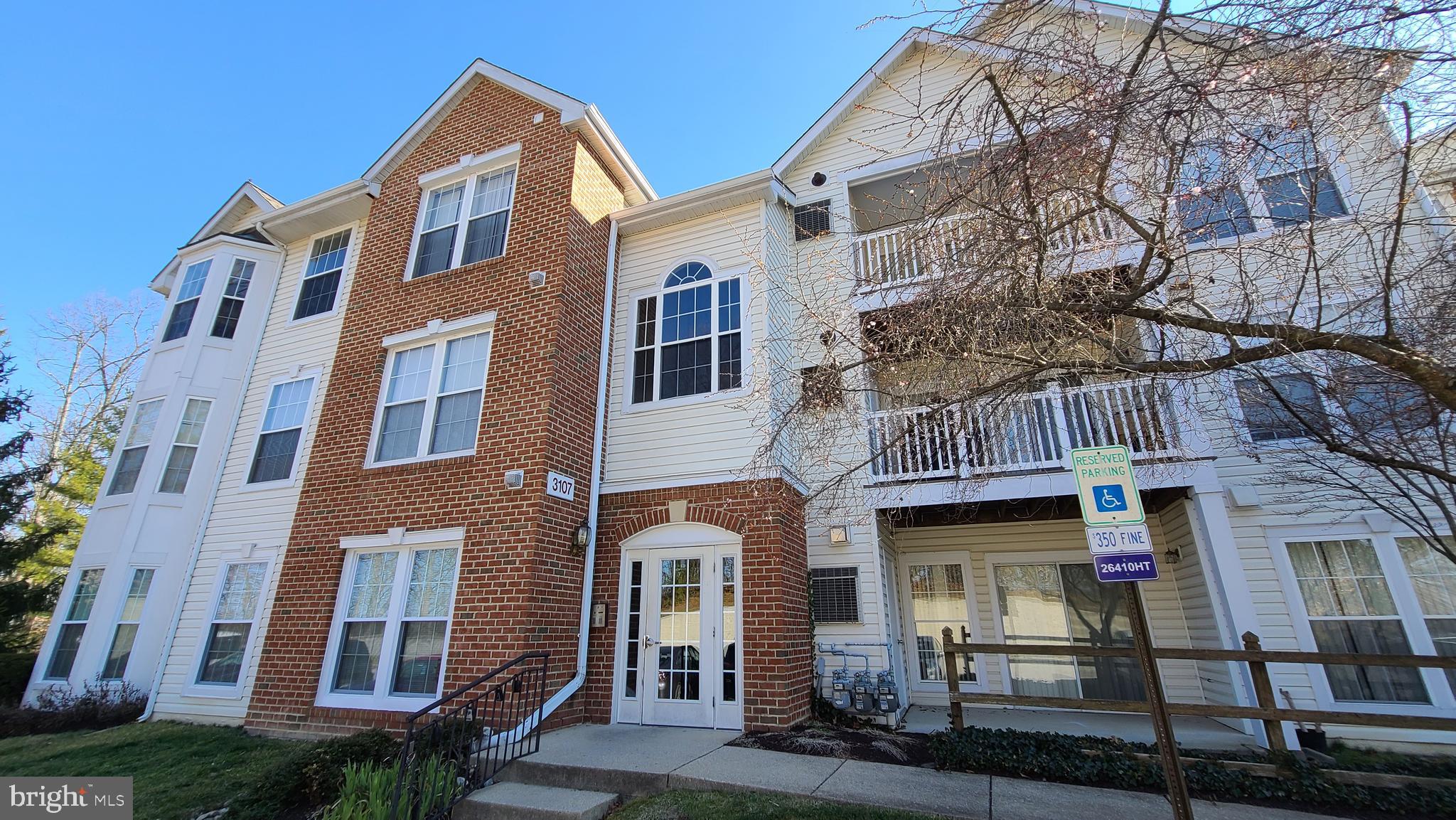 This light and bright three-bedroom, two full bath condo is located in the convenient community of Russett. This sparkling unit has oversized windows in every room providing tons of natural light, new LVP flooring and fresh paint throughout. It features a foyer entry with coat closet and laundry / storage closet with new washer/dryer, living room / dining room combination with gas fireplace, mantel, marble hearth, ceiling fan with light and built-in glass shelving and a table space kitchen with granite counters, side-by-side refrigerator, new gas stove, built-in microwave and breakfast nook. Enjoy some outdoor living space too on the private covered balcony! All bedrooms have new LVP flooring and the primary bedroom includes two closets and a full bath with tile floor and soaking tub with shower. There is a second full bath in the hallway that includes tile floor, shower stall, vanity and linen closet. Conveniently located close to major thoroughfares, shopping, restaurants and recreation, this home has it all! ​