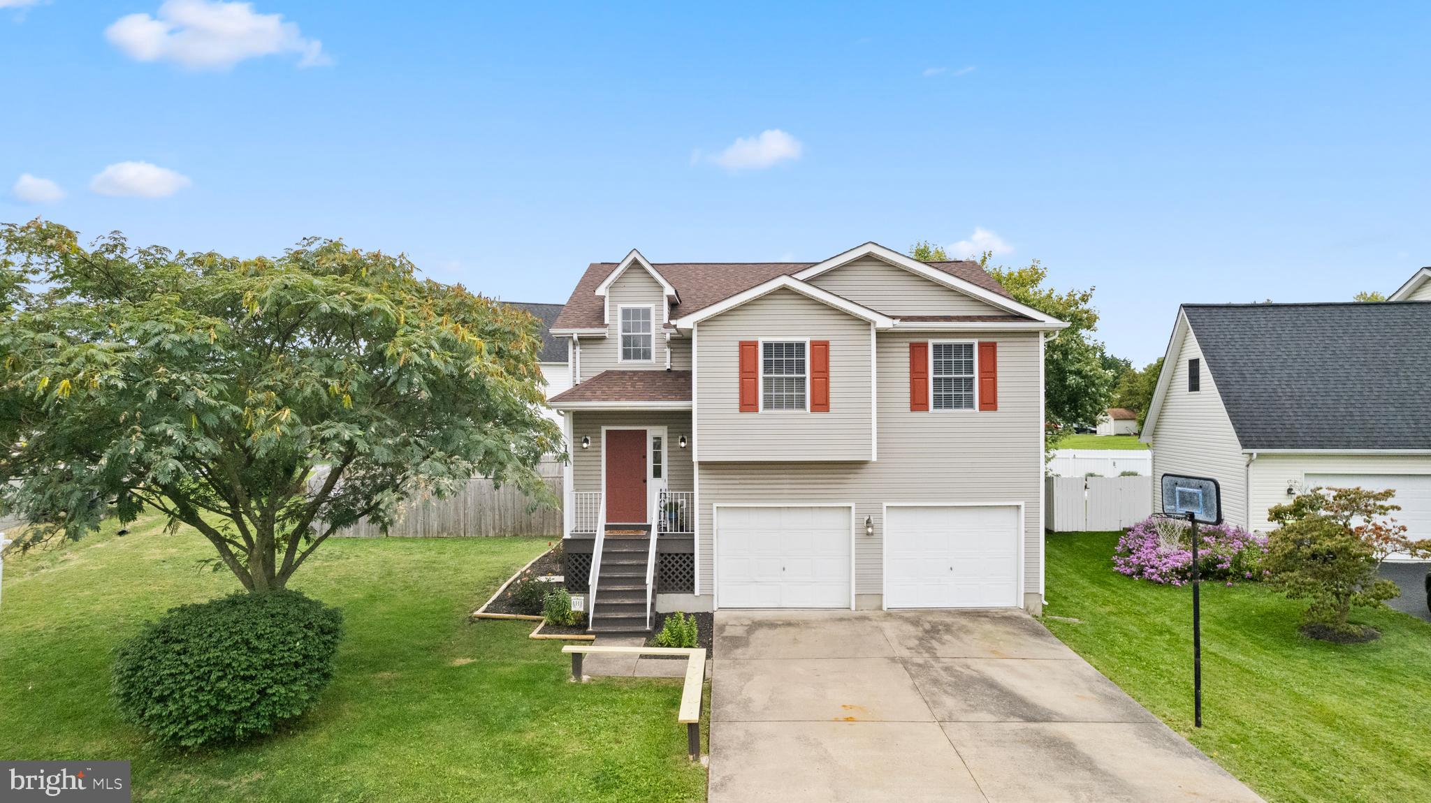 This 4 bedroom, 3 bath home is conveniently located in established and sought after Fredericktowne Estates. This is a no-HOA community in walking distance of Sherando Park's playground, outdoor gym, mountain bike trials and disc golf course.  Offering a large fenced backyard perfect for pets and privacy with an oversized shed for additional storage and a patio for entertaining, plus as a corner lot, you get a bonus shaded side yard. Inside you'll find, an owner suite with walk-in closet and full bath on the main level & two additional bedrooms which share a second full bath. The main floor offers an open concept with cathedral ceilings and from the dining room you can step out onto the deck overlooking the backyard. A versatile lower level boasts a rec/family room with 4th bedroom and 3rd full bath. Finally, get ready to host those football parties in your 2 car garage which has been converted into a recreational space complete with tiki bar. Put this one on your must see list!
Updated/new: Roof in 2020, Patio & Kitchen counter in 2021, HVAC in 2023, floors in rec room, kitchen, living room and primary bedroom & windows in 2024 All dates approximate