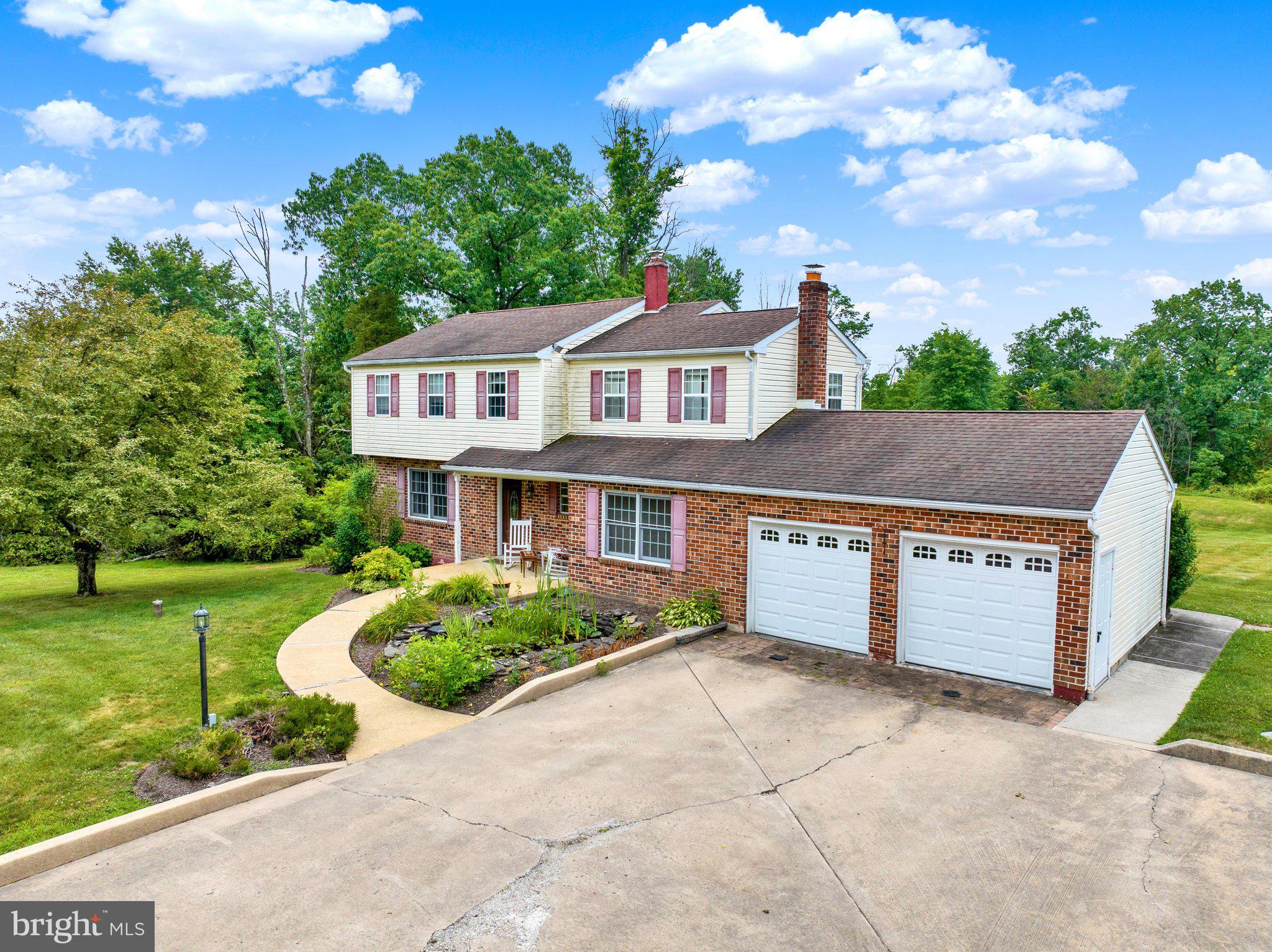 Sitting on 1.55 Acres, this 4-bed, 3-bath house is ready for its next owner!  Privacy is provided by the surrounding woods, which welcome all kinds of wildlife and offer a picturesque setting for the home and property.  The main floor offers space for your family to spread out and includes one full bath. Upstairs, the four nicely sized bedrooms provide space for everyone, while the full hall bath also includes the second-floor laundry. The master bedroom includes its own en-suite bath and has a custom closet with ample space.  The newer (2017) dual-zone AC allows for comfort adjustments on each floor. The inviting outdoor property includes a firepit area and a spacious, level backyard. The detached garage (built in 2015) is perfect for any car enthusiast, contractor, or anyone wanting endless storage options.  This 30’ x 60’ Garage is large enough for cars, lifts, landscaping equipment, a workshop, or anything your heart desires. It even has a loft area with walk-up steps for even more storage! A septic inspection, just completed, is available. This home, while feeling like your own private retreat, remains close to major roads, shopping, and schools. *Showings start Fri. 7/10 at 5pm, with an open house from 5-7pm*