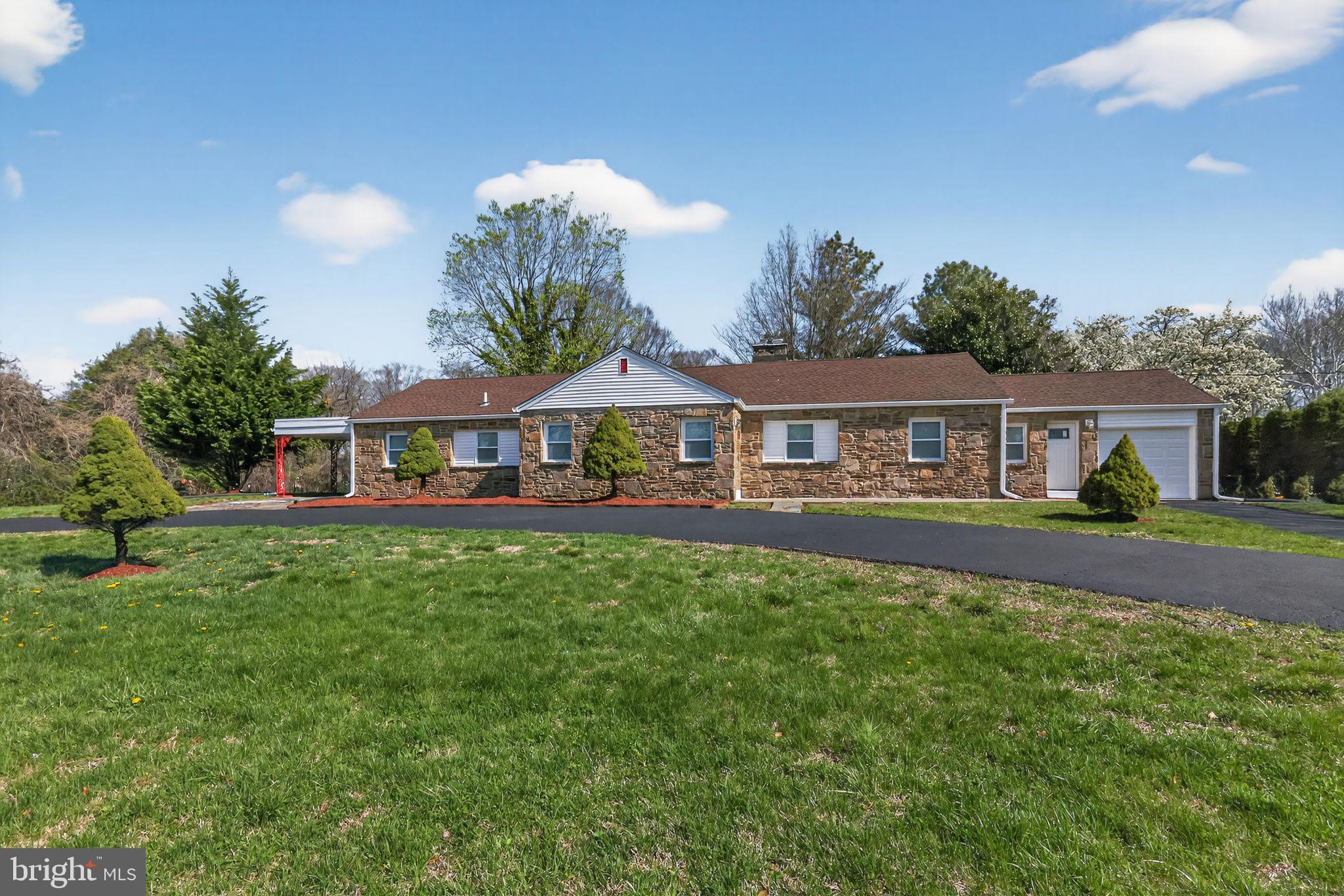 Welcome to Llangollen Estates!  A quaint and quiet community located in the heart of New Castle County.  A moments drive to Old New Castle with its charm and attractions, shopping on S. duPONT and Pulaski Highways, places of worship, educational facilities, and ability to travel down state and surrounding states with ease.  Stone and brick ranch has been fully stripped out down to the nothing, and completely rebuilt from the inside out.  No worries about taking off your shoes because this rehab is sure to knock your socks clean off.  Oversized lot is the perfect site for this expanded rancher.  Half moon asphalt driveway greets your vehicle for owners and quests alike.  One car attached garage is perfect for the car enthusiast to keep the Summer weekend toy stashed.  Across the threshold you will be captivated with the main living space complete with hardwood floors, crown moldings, recessed lights, a floor to ceiling wood burning fireplace wrapped in stone, and ceiling fans to keep temperatures in check.  This great room is the place to be for all your main living needs.  Kitchen with access to both front and rear is a food preparers dream!  Small island for gathering with nifty hanging fixture to brighten up your mornings, white maple cabinetry with a shaker finish, quartz countertops flanked by a subway tile backsplash, under cabinet lighting, stainless appliance package and decorative gold pulls round out this stunning area.  Half bath services this area and provides your laundry hookups for convenience.  Overflow bedroom or office space with ceiling fan and recessed lights, however you see fit to utilize, rounds out the main living area.  Private hall is flanked by two well scaled bedrooms with cozy carpet and ample storage elements with ceiling fans plus recessed lights..  Full bath in the middle with tile floors to ceiling, a floating vanity, smart mirror, tub/shower combo offering a rain head, shower head, hand held and recessed shelf featuring a designer inlay and custom lighting is a great place to clean up.  Family room on the far side of the structure features a wood burning heatilator, recessed lights, ceiling fan, access to a covered side stone porch and wet bar refreshment center for kicking back.  Enclosed rear porch provides yet another place to retreat from the every day struggle and overlooks your expansive grounds.  Main bedroom is drenched in natural light with a walk in closet that leads to an ensuite bath.  Oversized shower stall with tile floor to ceiling, custom drain, wall jets, hand held, shower and rain heads will ensure all nooks and crannies are covered.  Stacked and deep, recessed shelves with lights for all your lathers round out the space.  Clean and neat basement for storage and more living space in the future should the next owner see fit.  House has been fully rebuilt from framing, plumbing, HVAC, insulation, drywall, trim, interior/exterior doors, windows, paint, flooring, finishes and more will ensure years of minimal maintenance efforts and no capital expenditures for the foreseeable future.  Basically new construction wrapped in a stone and brick silhouette on an expansive lot that is sure to pass even the most scrupulous and discerning Buyers metrics.  Spring into action and relax for Summer in your new home!