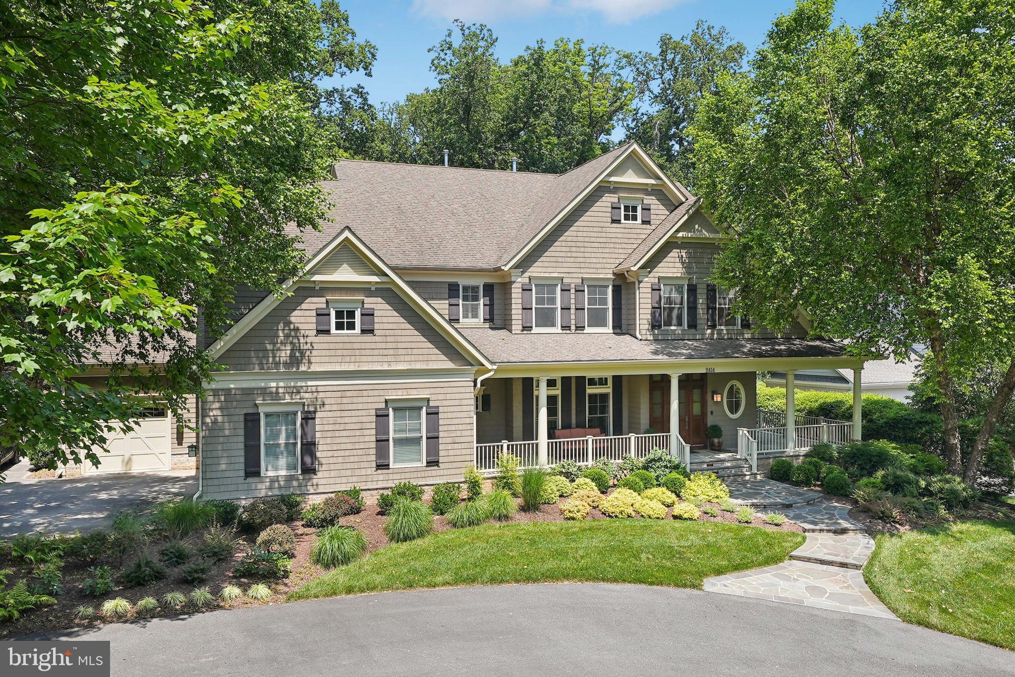 Few opportunities in the real estate market rival the chance to own a home that a respected local builder designed and constructed for his own family.  9414 Thrush Lane is just such an opportunity.  This exceptional custom colonial was meticulously crafted by one of the principals of the esteemed local firm, Meridian Homes.  Built with only the finest materials and an uncompromising eye for detail, the home showcases quality at every turn-- from the Impala black granite countertops in the Chef's Kitchen to the substantial millwork and moldings throughout, double staircases, a sumptuous Primary Suite and the thoughtfully designed hardscaping that enhances the home's exterior appeal.  Other features include HardiePlank and Cedar siding, a wrap-around flagstone front porch, 50 year Certainteed Roof shingles, Whole House Generac gas generator, Carrier HVAC zoned systems, cladded high quality windows & exterior doors and this is only on the outside!  Inside you will find custom cherry cabinetry in the study, a custom iron and stone vanity in the powder room, 3/4 wood painted wainscoting in the Foyer, both a main staircase AND a back staircase (!!), a Butler's Pantry plus a huge walk-in Pantry.  The Chef's Kitchen includes custom cabinetry to the top of the 10' ceilings, a 48" Stainless Steel Monogram Refrigerator, 30" Stainless Steel Monogram double oven, Built-In Microwave Oven, Professional 36" Viking Dual Fuel Range, double dishwashers, a warming drawer and a prep sink on the Kitchen Island.  Calling all cooks--here's your dream Gourmet Kitchen!  The heart of the home is the Gourmet Kitchen open to both the coffered ceiling Family Room and the cozy Keeping Room both with gas fireplaces.  The Upper Level Primary Suite includes a spacious Primary Bedroom, a private Sitting Room, a dressing area with two walk-in closets, His & Her baths with an incredible shower,  a Jacuzzi Air Tub double vanities and radiant heated floors.  The secondary bedrooms are very large and all with en suite full bathrooms.  The Lower Level includes plenty of recreation space in the rec room, hobby/homework room, exercise room, game room and potential media room fitted for a bar.  Don't miss the 900 bottle wine cellar.  For car enthusiasts, the garage is loaded - an oversized, 3 car garage w/high ceilings that will accommodate lifts for additional car storage.  It has an EV charging plug on a dedicated circuit, a central vac, hot & cold hose connection plus a cable TV connection, too!!  Ideally located just minutes from Potomac Village, this property sits on a beautiful, professionally landscaped three-quarter acre lot featuring a covered back porch, a stone terrace and handsome outdoor stone fireplace plus a flat expansive backyard--perfectly suited for a future pool, if that's on your wish list. Spend the summer curled up with a good book on the front porch or barbecuing with friends on the back patio.   The neighborhood swim/tennis club is just around the corner if you are looking for more fun times.  Special homes aren't just bought-they're claimed.  Come experience 9414 Thrush Lane for yourself and discover what sets it apart.  From the moment you arrive, you'll understand why this home commands attention-and why it won't be available for long.  Is this the one you have been waiting for? This opportunity doesn't come around often... Schedule your private tour today-and make your dream a reality!  Note:  Owner is licensed Real Estate Agent.