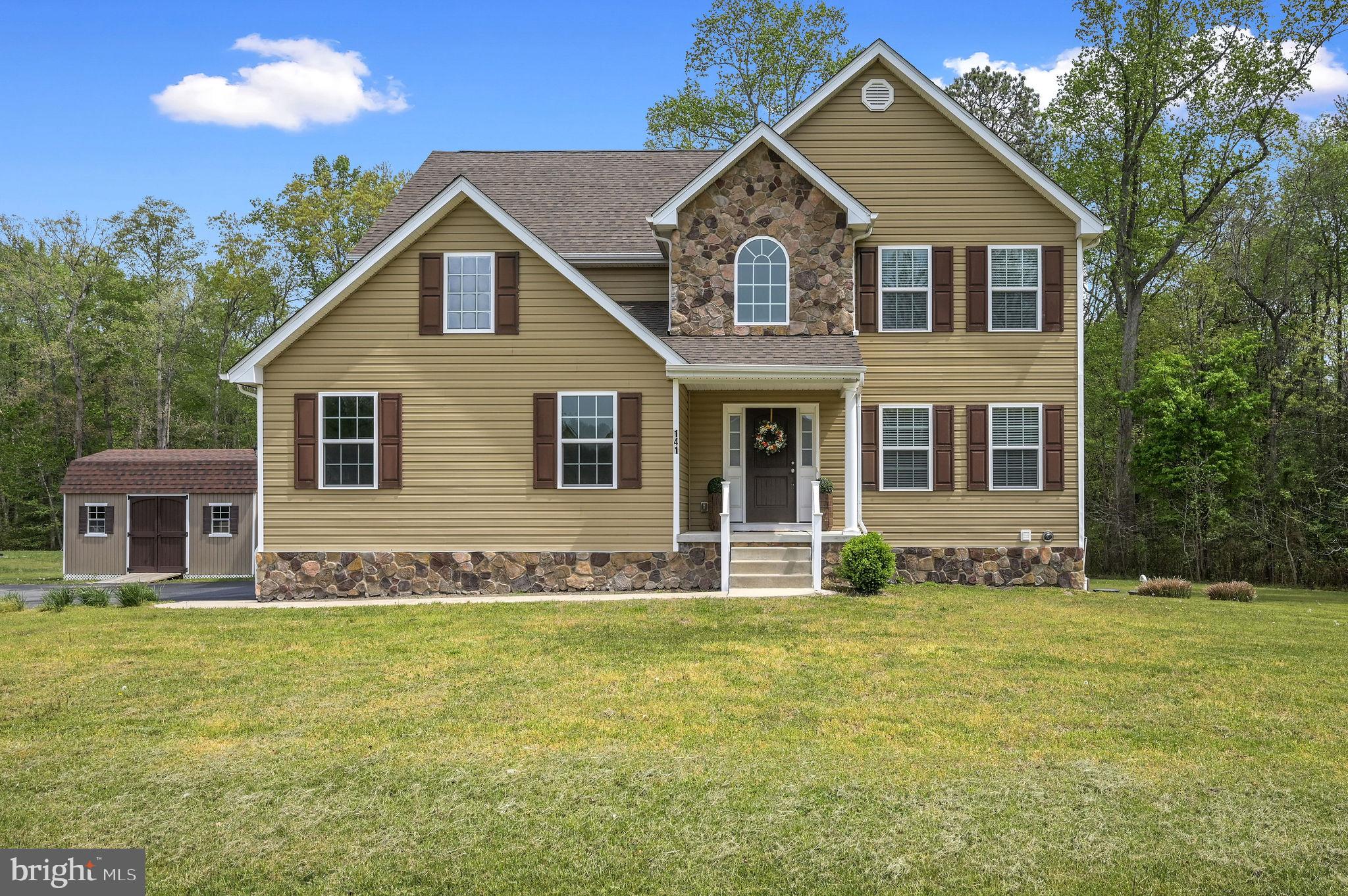 Welcome to this beautifully maintained 4BR/2.5BA home located on a 1/2 acre lot in Hunters Run. This home features over 2,400 square feet of living space with an additional finished basement. Enjoy the spacious open concept eat-in kitchen that overlooks the family room. This bright open concept kitchen includes 42-inch cabinetry, stainless steel appliances, gas range, an island/breakfast bar, and a large pantry (that could be used as a laundry room). Enjoy the large deck perfect for outdoor dining or entertaining overlooking peaceful wooded views with great privacy. Beautiful hardwood flooring welcomes you in the foyer and formal dining room. The second-floor owner's suite has a huge walk-in closet with a full private bath and dual sinks. Three additional well-sized bedrooms with large closets, and a full guest bath.  Additional features include new carpet, and an oversized 2-car garage. The finished basement offers endless possibilities for customization-whether you need more living space, a home gym, or additional storage. Beautiful French doors invite you into a guest room, office or den. This home also includes a water softener. Hunters Run community is located close to Route 13 with quick access to Route 1, Dover Air Force Base, and the Delaware Beaches. Call for your private tour!