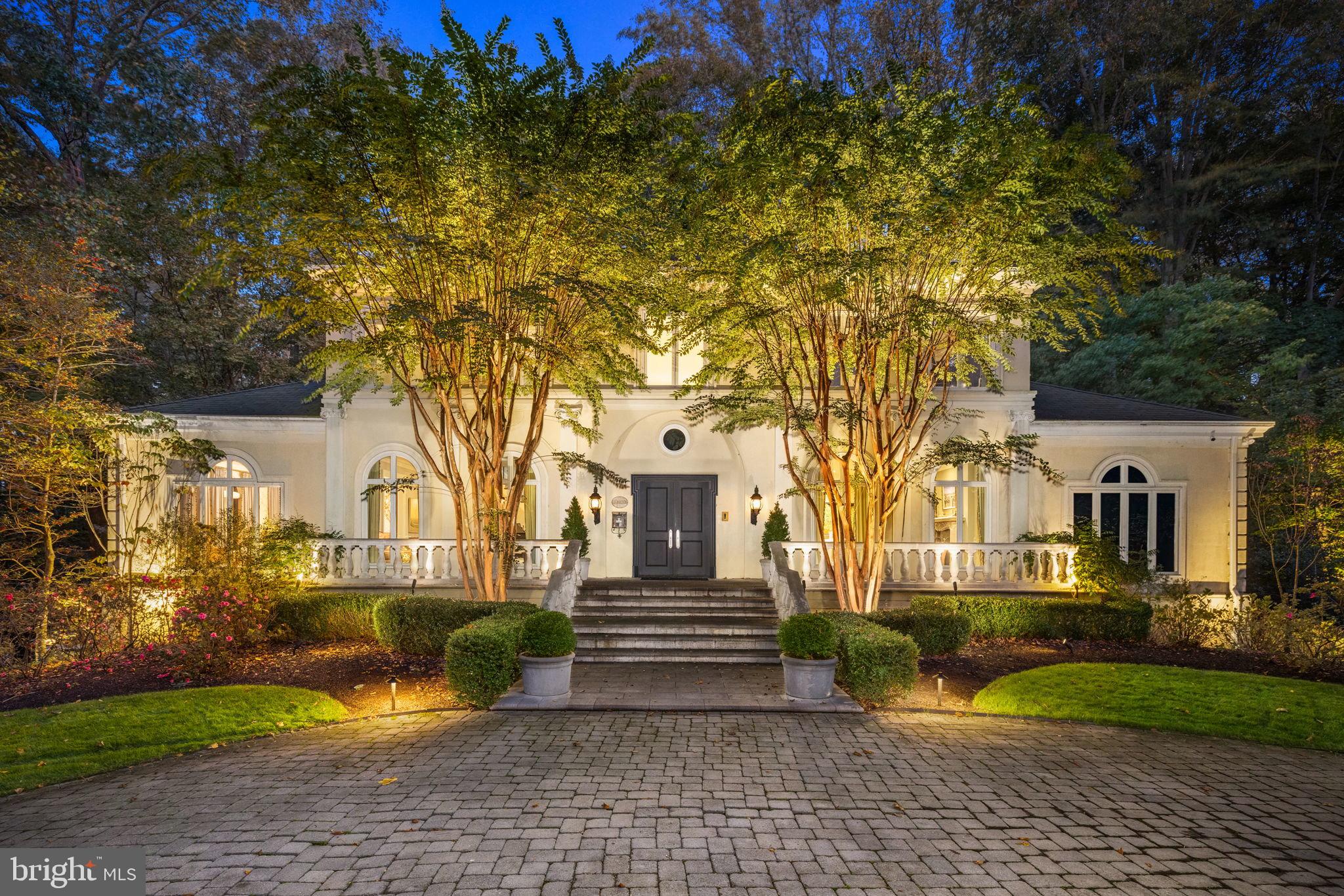 FEATURING OVER $1.5M IN RENOVATIONS WITH BOWA. La Maison, with its private two acre setting, motor court driveway and generously-proportioned rooms, is an ideal residence for grand entertaining and everyday living. Located next to McLean's Gold Coast, this home features a light-filled layout, designer fixtures and finishes and numerous renovated and upgraded spaces. Flanked by the living room and music room, a dramatic two-story foyer welcomes guests inside. Through the music room, there is an embassy-sized dining room that leads to the gourmet kitchen with a large island, soapstone counters and top-tier appliances. Off of the kitchen, there is a cozy breakfast room that opens to the two-story family room with elegant built-ins and French doors leading to the expansive rear patio (expanded and renovated in 2019) with a fireplace, waterfall pond and an outdoor kitchen. An arched hallway leads to a powder room and the main-level primary suite. A true retreat, it offers a bedroom with arched built-ins, a refined walk-in closet and a fully-renovated  primary bath (2021-2022) with dual sinks, a vessel bathtub and an oversized shower.

Upstairs, there are four bedroom suites, each with their own fully-renovated bathrooms (2021-2022) and generously-sized closets.

The lower level has been completely renovated (2021-2022) with an expansive recreation room opening to a wet bar and billiards area, with an adjacent and light-filled exercise room. There is also a hidden playroom concealed behind bookshelves, a sixth bedroom suite with a beautiful bathroom with dual sinks, and a gaming closet. A laundry room, ample finished storage spaces and a mudroom with access to the attached two-car garage with a large unfinished storage room complete this level.