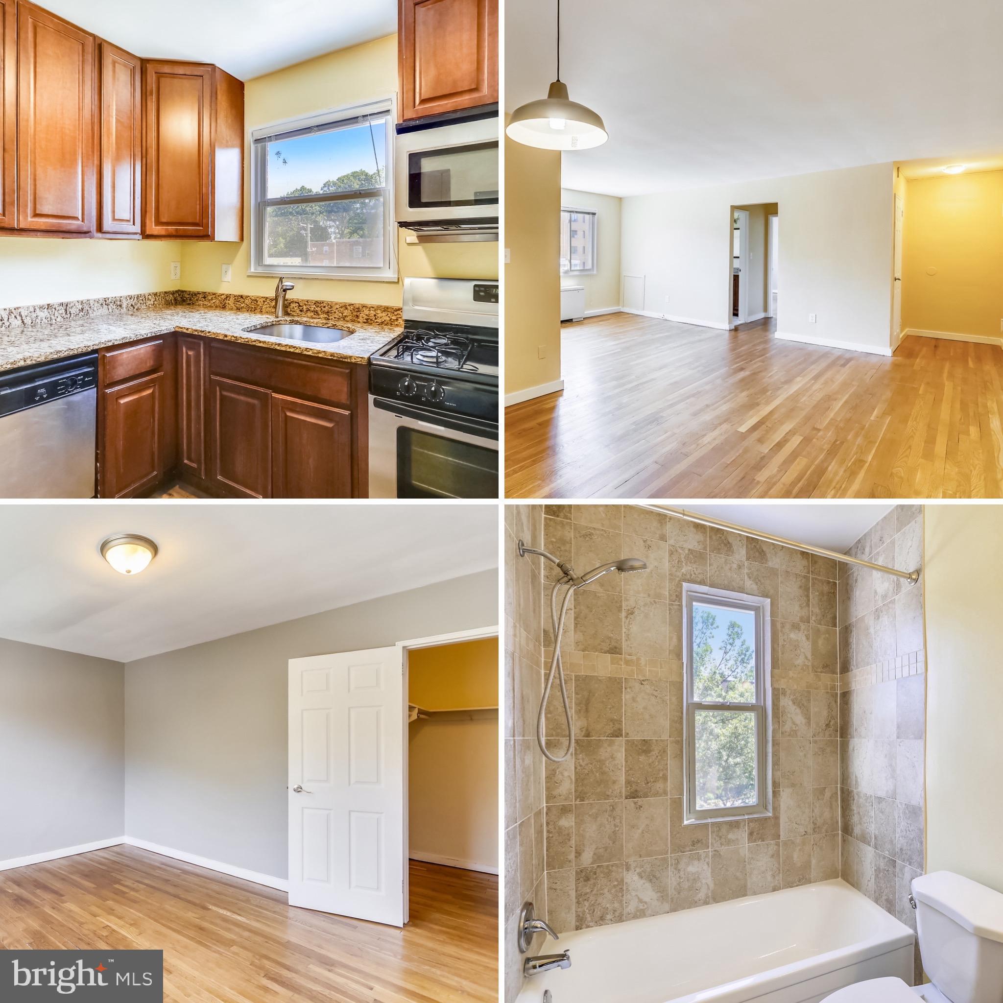 Schedule a showing today- fantastic new price! MOVE-IN-READY in the heart of Takoma Park - less than 1 mi to Metro! Spacious, bright, & clean 1BR, 1BA condo! Gleaming hardwood floors, large closets, replacement windows, updated kitchen with new kitchen floor, renovated bathroom with ceramic tile, stainless steel appliances, granite countertops, and fresh paint throughout. 5 level elevator building. Private parking space! Condo fee includes heat & water. Make this gorgeous condo your new HOME!!