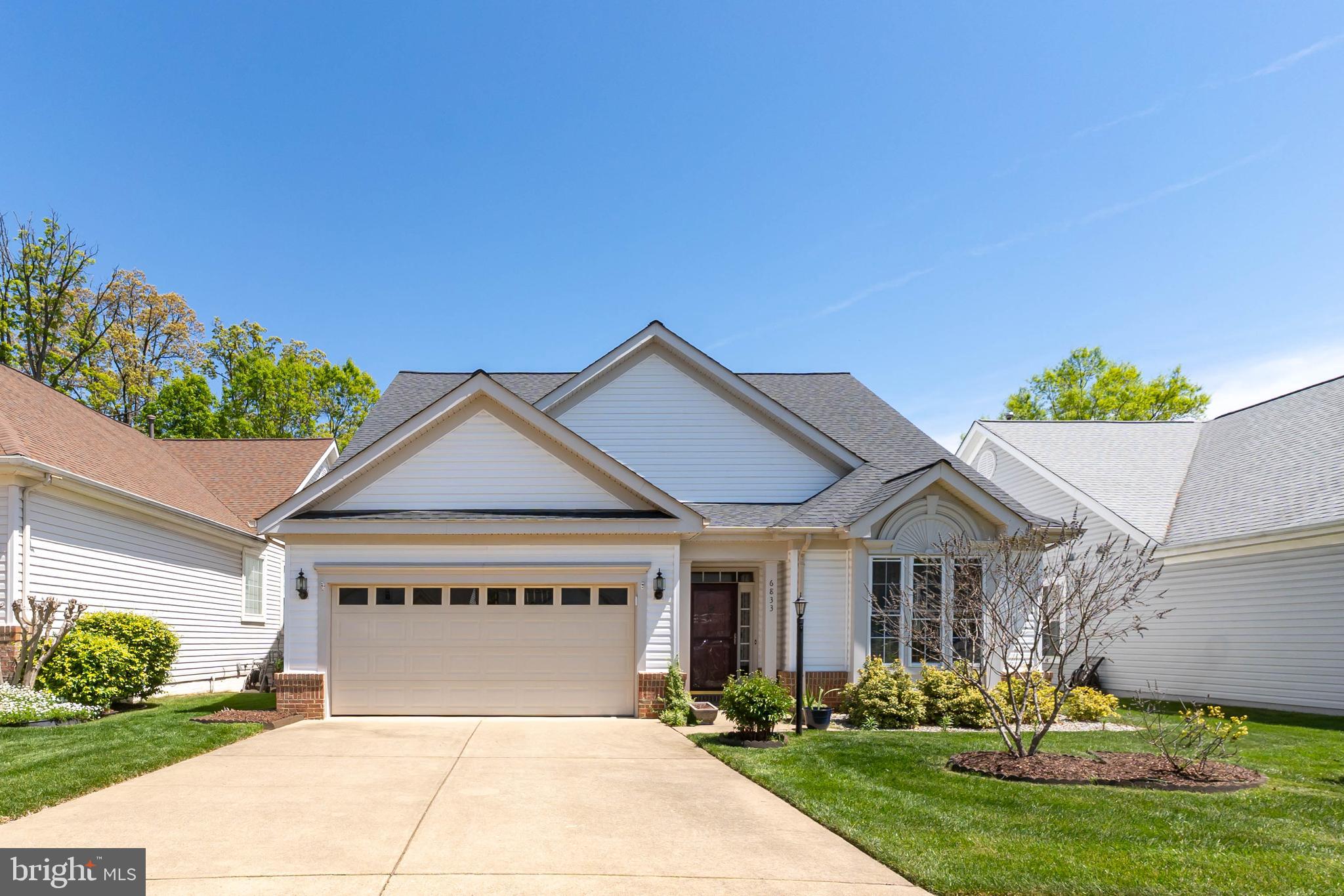 Welcome to this stunning home in the sought-after community of Heritage Hunt Golf & Country Club, an Active Adult 55+ Community located in Gainesville, Virginia. Two level living with gleaming hardwood flooring,,  and an expansive open floor plan with a Loft that provides perfect views for both relaxation and sophisticated entertainment. Updated kitchen with new Stainless-steel appliances. The Dining room offers a perfect space for hosting dinners. Relax in the Den off the Living room with a gas fireplace with easy access to the Deck. The spacious Living room boasts a vaulted ceiling . The Primary suite features a large closet and ensuite luxury bath featuring a soaking tub, double sinks, and a glass shower.  The landscaped exterior has an inground irrigation system.  Architectural Shingle Roof (2017) HVAC Upgrade (2019). Heritage Hunt offers unparalleled amenities including golf, a Clubhouse, both indoor and outdoor pools, pickleball and bocce courts, and tennis courts, all ensuring a vibrant community life. Located conveniently near major commuting routes and the Virginia Gateway Center's shopping and dining. Enjoy this privately single level living home that is move in ready. This Active Adult Community includes a Dining Restaurant & Bar at the clubhouse. This beautiful home is just a short distance from the Clubhouse, pools, and gym.