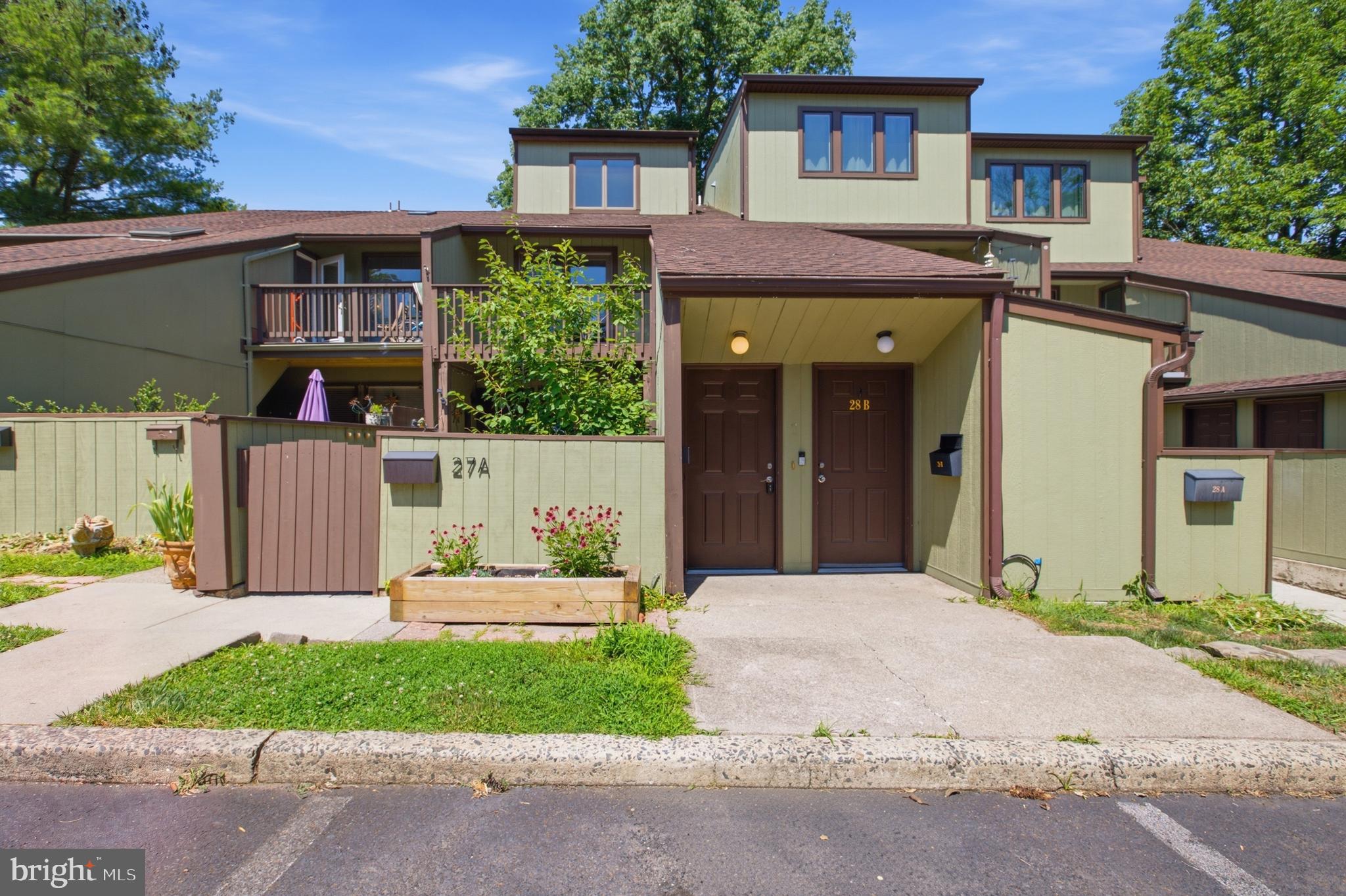 Rare opportunity to own this recently updated 3-bedroom, 2-bath, two-story home in the highly sought-after Village 2 community in picturesque New Hope, Bucks County. Thoughtfully expanded and renovated, this home features two additional bedrooms, a second full bathroom, convenient second-floor laundry, and a versatile bonus space at the top of the stairs, perfect for a home office or reading nook. A straight staircase was added during the renovation, along with updated HVAC, new flooring throughout, and a recently renovated kitchen with gleaming granite countertops. The main bath has just been refreshed. Enjoy peaceful, wooded views from the rear deck or relax on the front deck in this private, dead-end location with extra parking. Village 2 offers an exceptional, resort-style lifestyle with amenities including six swimming pools, tennis and sports courts, playgrounds, and beautifully maintained grounds. Located within walking distance of the shops, restaurants, and attractions of downtown New Hope. Top rated New Hope-Solebury Schools, super low property taxes, and convenient access to New York City, Philadelphia, Doylestown, Princeton, and the Route 202 pharmaceutical corridor. Don't miss this rare opportunity to experience the vibrant lifestyle that makes Village 2 one of Bucks County's most desirable communities.