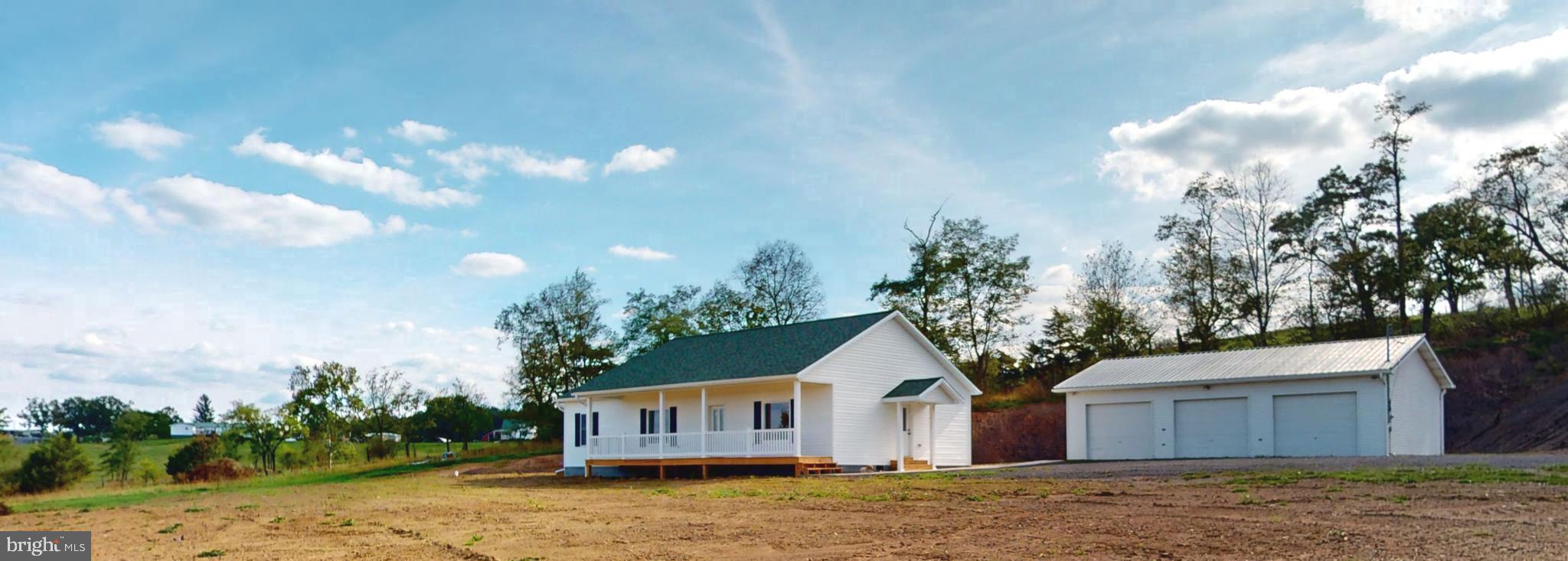 WELCOME HOME! NEW BUILD-NEW CONSTRUCTION, so no headaches and delays with trying to have one built.  Dons a  homeowner's convenient floor plan. This home offers you a fully open living area comprised of a large gathering room, open kitchen with a counter-height bar seating, and a sunny dining cafe area, all under an airy volume ceiling with a beautiful wood accent wall. Relax in your private owner's suite complete with a large walk-in wardrobe and a spacious en-suite bath with dual sinks.  The dedicated laundry room with laundry sink is situated in the back end of the house. You will love the placement of this room.  2-Secondary bedrooms share a convenient hall bath and linen closet. Eye catching interior design with Luxury Vinyl Planking throughout the space.  Be sure to sit and catch the countryside VIEWS from the Craftsman-style front porch.  An OVERSIZED 3 CAR GARAGE is just steps away from the home.  Plenty of dry space for all your autos and toys or all your carpentry or mechanic needs.  Lot is flat and level and measures over 1.3 acres.  Less than 3 miles to Petersburg for all your errands. GREAT LOCATION! Click on the camera icon to see this beauty for yourself!