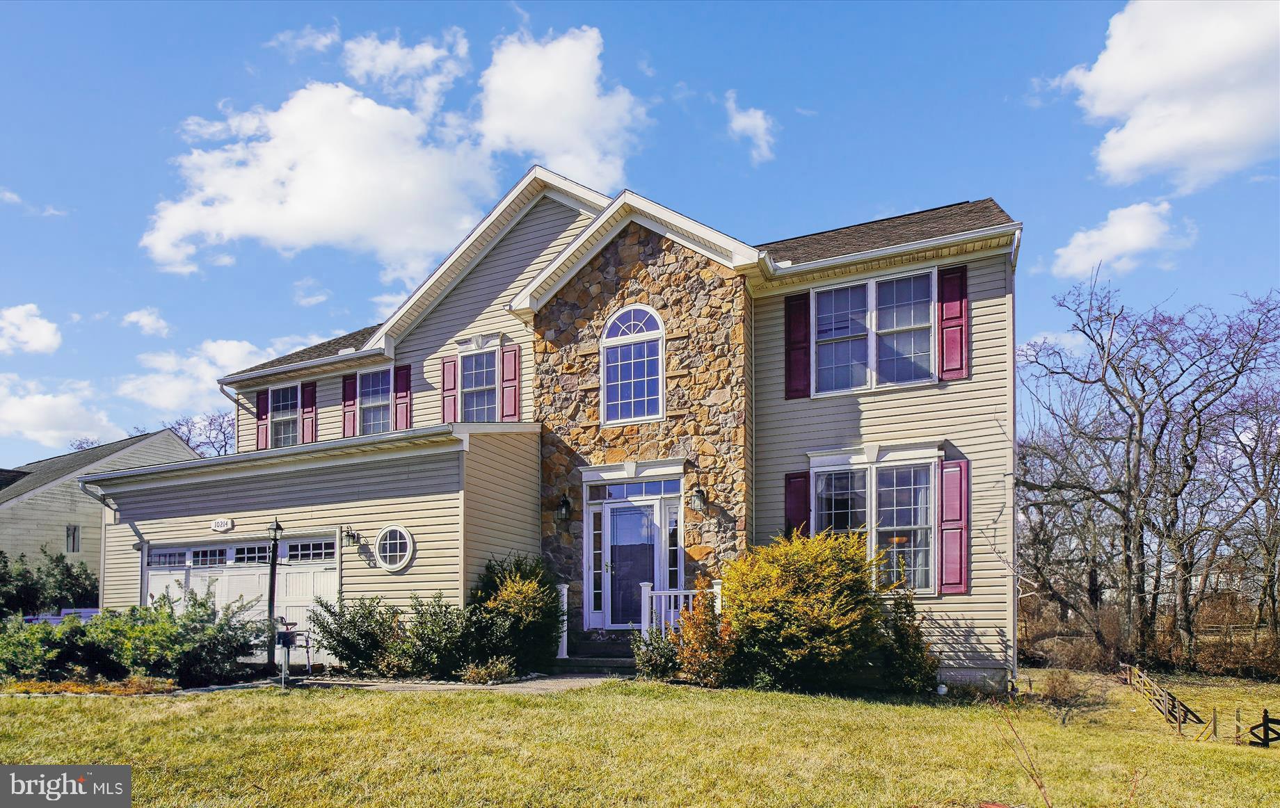 Showings to begin Sunday 2/23 at 12:00pm. Discover the possibilities at 10214 Stagecoach Drive, a substantial four-bedroom, three-and-a-half-bathroom home nestled in outlying Hagerstown. Offering 2,768 square feet of above-ground living space, plus an 1,176 square foot basement (mostly finished), this property provides ample room for comfortable living and entertaining.

Step inside to a grand entry foyer that leads to a formal living room, a bright dining room, and a spacious family room featuring a cozy gas fireplace—perfect for cool evenings. The well-appointed kitchen flows into a charming morning room, creating a seamless space for everyday living. A convenient mudroom and half bath complete the main level.

Upstairs, retreat to the expansive primary bedroom, boasting cathedral ceilings, dual closets, and a private en-suite bath. Three additional bedrooms and a full bath with dual sinks provide ample space for family or guests. The mostly finished basement offers a large recreation room, third full bath and a versatile space that could serve as a fifth bedroom or home office.

Enjoy the fresh air from the large rear deck, ideal for outdoor gatherings. This home presents a fantastic opportunity for those looking to personalize their space and create their dream home. Contact this listing agent to explore mortgage options to finance interior paint, flooring, and other improvements. This is your chance to craft a personalized haven without the wait or expense of new construction.