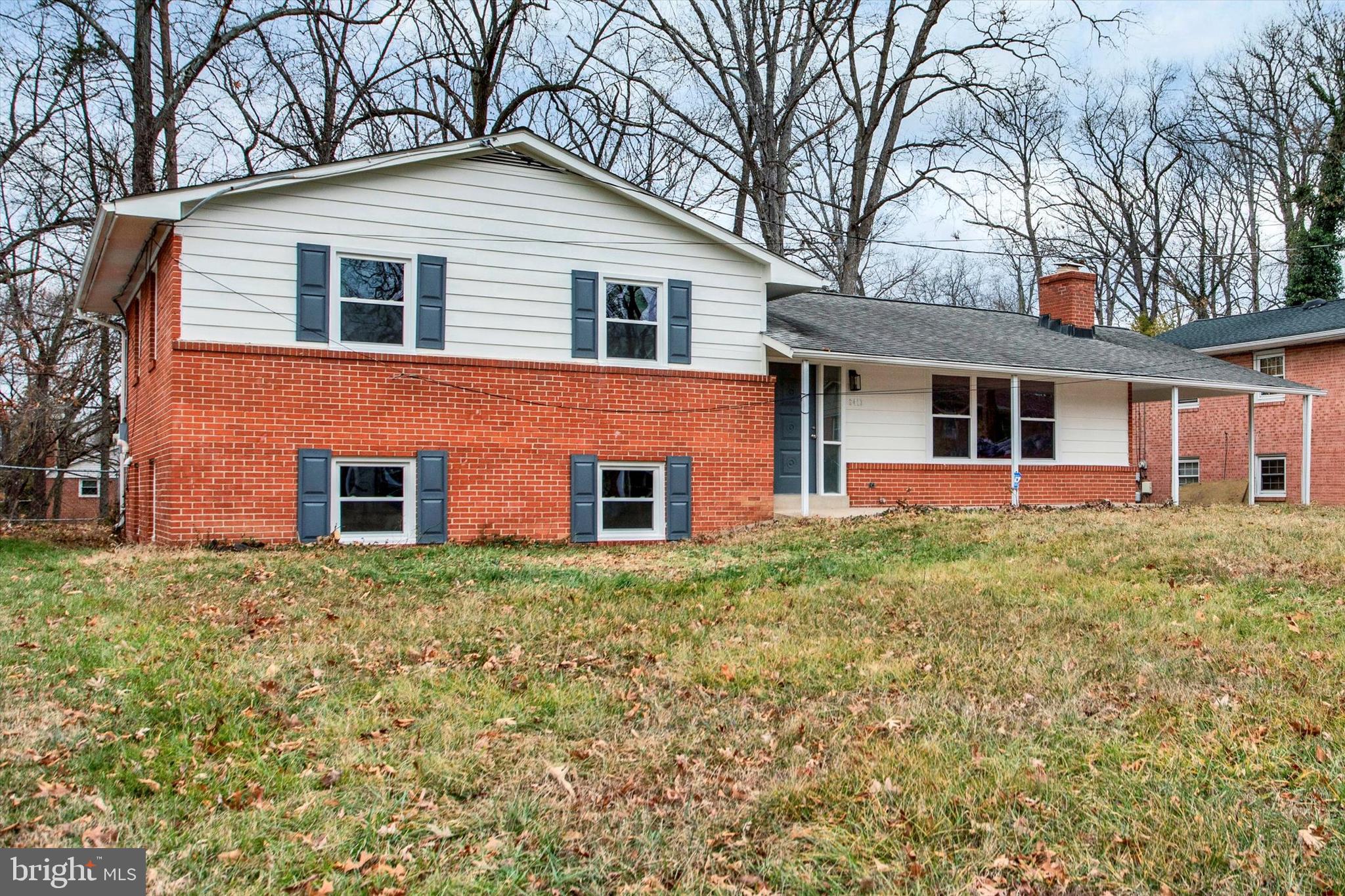 Who doesn’t love the charm and swagger of a Mid-Century Modern split level home? How about this fine example of one that sits on a large level lot with mature trees, a carport and excellent curb appeal? Just minutes from Alexandria & The National Harbor, where you can start the new year in this completely remodeled home in Glen Oaks ! We just completed a top level rehab and brought everything up to modern standards, including new flooring, luxury finishes, stainless appliances and new mechanical equipment . All while retaining those classic features that you love like hardwood floors, all brick and block construction, large master bathroom, and wood-burning fireplace in the massive living room with its original gleaming hardwood floors. There are acres of hardwood throughout this place and remember now, it's THREE floors of living space with five bedrooms and three baths. They don't build 'em like this anymore. We're just outside of DC off of The Capitol Beltway and you know how convenient that is. Schedule yourself an appointment to tour this awesome place and please make it snappy! The new year means that the buyers come out of the woodwork and everyone's looking for the next hot ticket. This is the one! Happy Holidays !