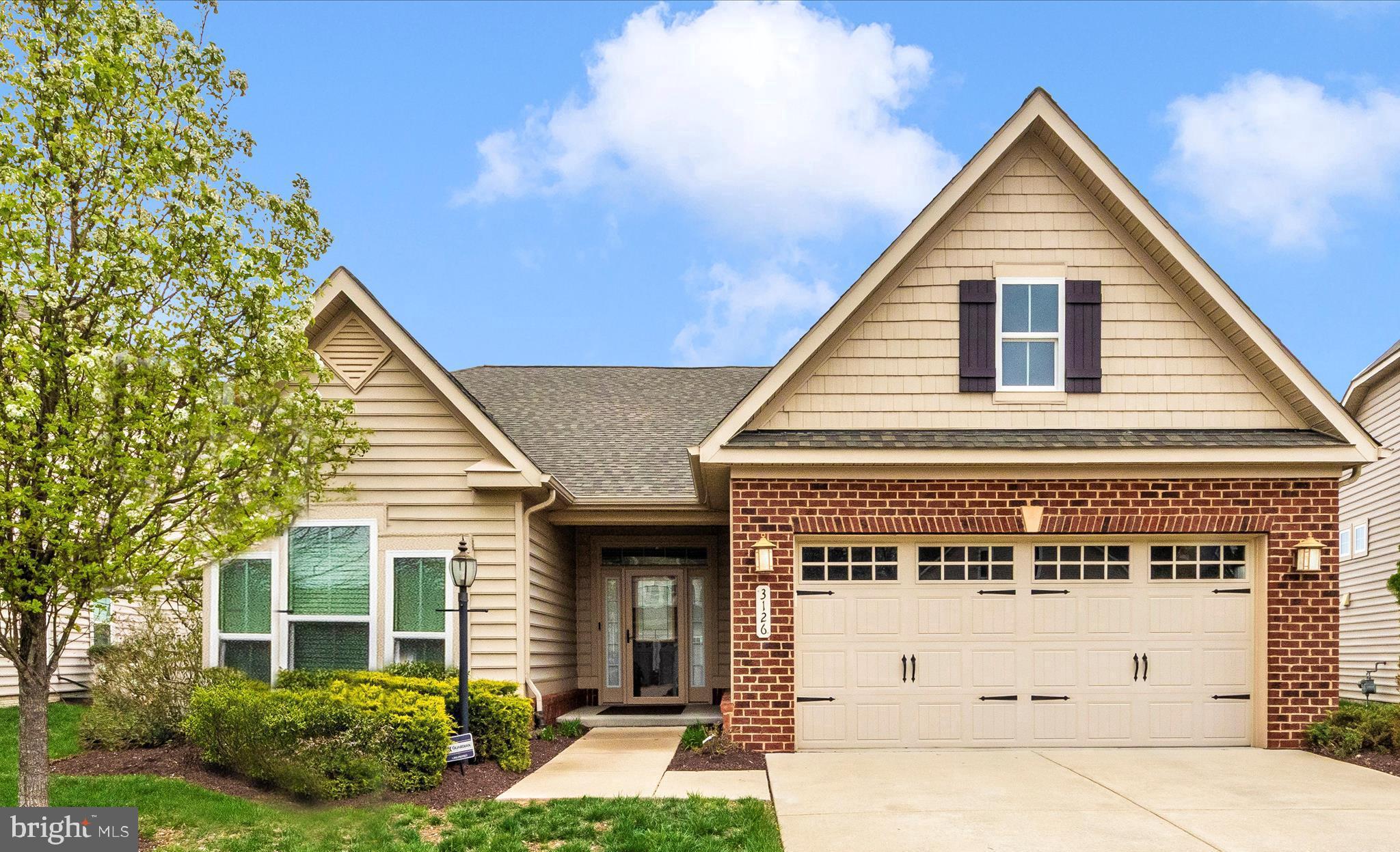 Welcome to Central Park at Colonial Charles – A Premier 55+ Community!
Looking for the ease of one-level living with the added bonus of upgraded outdoor living spaces? Then look no further! This beautifully maintained 3-bedroom, 2-bathroom home offers both comfort and convenience, showcasing the charm of a prestine model home. As you enter the neighborhood, you'll be greeted by a stunning clubhouse and an impressive water fountain feature. Step inside this lovely home and enjoy it's open concept design visible upon entry.  The home features a 2 car garage,  spacious family room without a cozy fireplace perfect for relaxation just off the kitchen. Speaking of the kitchen, it's  complete with a separate dining area, seated island, granite countertops, 42-inch cabinetry, and updated stainless-steel appliances. There are 3 large bedrooms including the primary with it's own en suite bathroom with a double vanity, walk-in shower and HUGE.....walk-in closet! Just off the kitchen, enjoy outdoor relaxation (my personal favorite part).  There is a covered patio to enjoy the various seasons plus an additional hardscape patio to get full use of the sunshine. Very unique to this home is the size of the yard in comparison to others in the community. VERY large backyard complete with a privacy fence and inground sprinkler system.
Enjoy the outdoors or take a leisurely stroll around the beautifully maintained community. The clubhouse offers fantastic amenities, including indoor and outdoor pools, a fitness center, a library, and more. Plus, you’re just minutes away from shopping, dining, entertainment, and major commuter routes to Washington, DC, Andrews AFB, and National Harbor.
Don’t miss this opportunity—schedule your tour today! As-Is Sale but exceptionally well maintained.