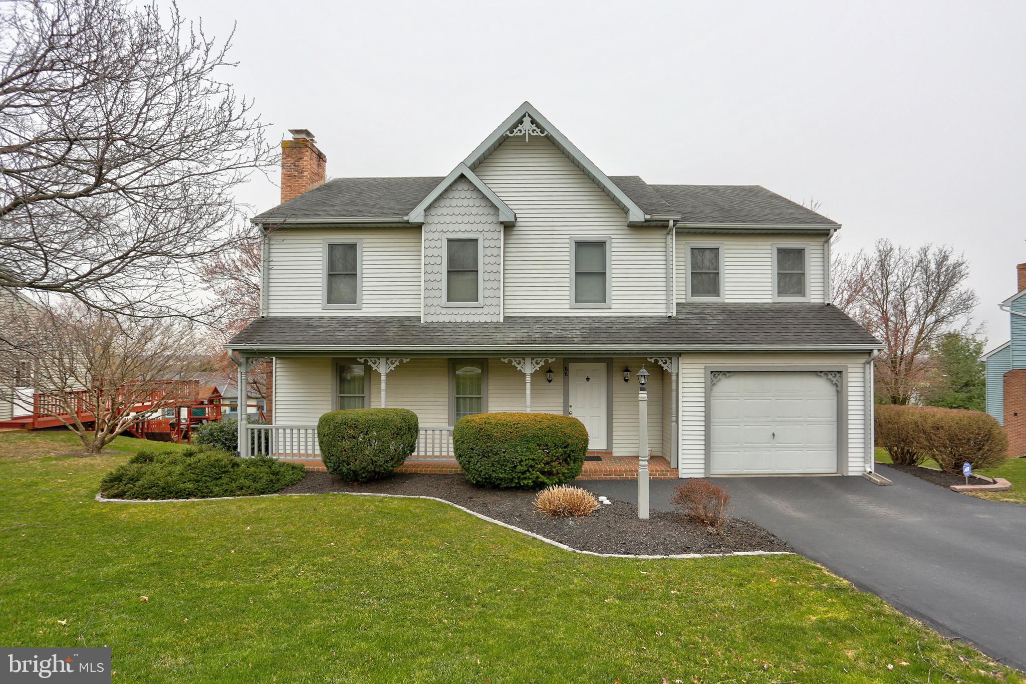 Beautiful, well maintained 2 story home. This was the Queensbury Rutledge style home. This home features 4 bedrooms, 2.5 baths, large sunroom with vaulted ceiling and fireplace. Hardwood floors are a charming addition to this home. Get the grill out and start to enjoy the deck, while entertaining in your back yard. Conveniently located to RT 222 for easy access to Lancaster or Reading. Schedule your showing today!