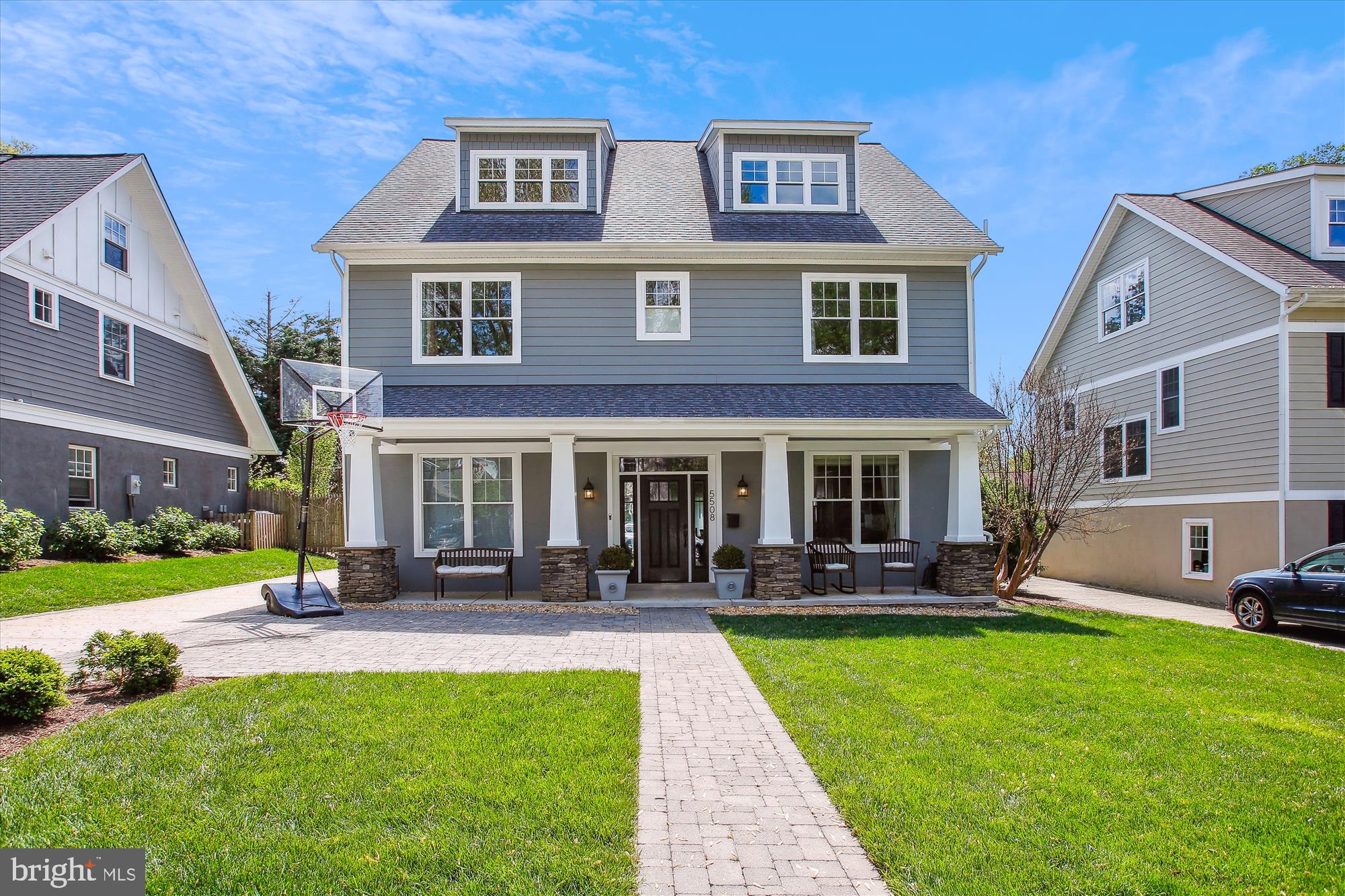 Welcome home!
Walking distance to dining, shopping and pool, this 5 Bedroom 5 Bath home that was completely redone foundation up in 2017 with open space living, high ceilings  and hardwood floors is not going to last very long.

This 3700 Square feet Craftsman home is conveniently located just moments from the heart of Washington DC, this luxury home offers the perfect blend of privacy and proximity to city amenities. With its unparalleled craftsmanship, refined finishes, and idyllic setting, this residence truly embodies the epitome of luxury living.

As you step through the entrance, you are greeted by a spacious foyer adorned with luxurious finishes and exquisite detailing. The main level features a sprawling living area, perfect for hosting gatherings or simply unwinding by the fireplace.

The gourmet kitchen is equipped with top-of-the-line appliances, Quartz countertops,  custom cabinetry, and a large center island ideal for entertaining. The wet bar with wine cooler is an added bonus! 

Each of the five bedrooms offers ample space and privacy, ensuring every resident enjoys their own sanctuary. No detail has been overlooked in the design and execution of this home, featuring high-end fixtures, beautiful accents, and designer finishes.

The outdoor space has been completely redone in 2020 to provide the most ideal flat land alongside a expansive patio to lounge on. The home comes with a custom built playground set along with a custom built shed. A stone parking pad was also added for additional parking space!

Custom window treatments installed for $12,00 ( invoice uploaded in docs)
Parking Pad installed for $17,000 (Invoice uploaded in docs)
Backyard Updates done  $15,000 
Shed Built $10,000