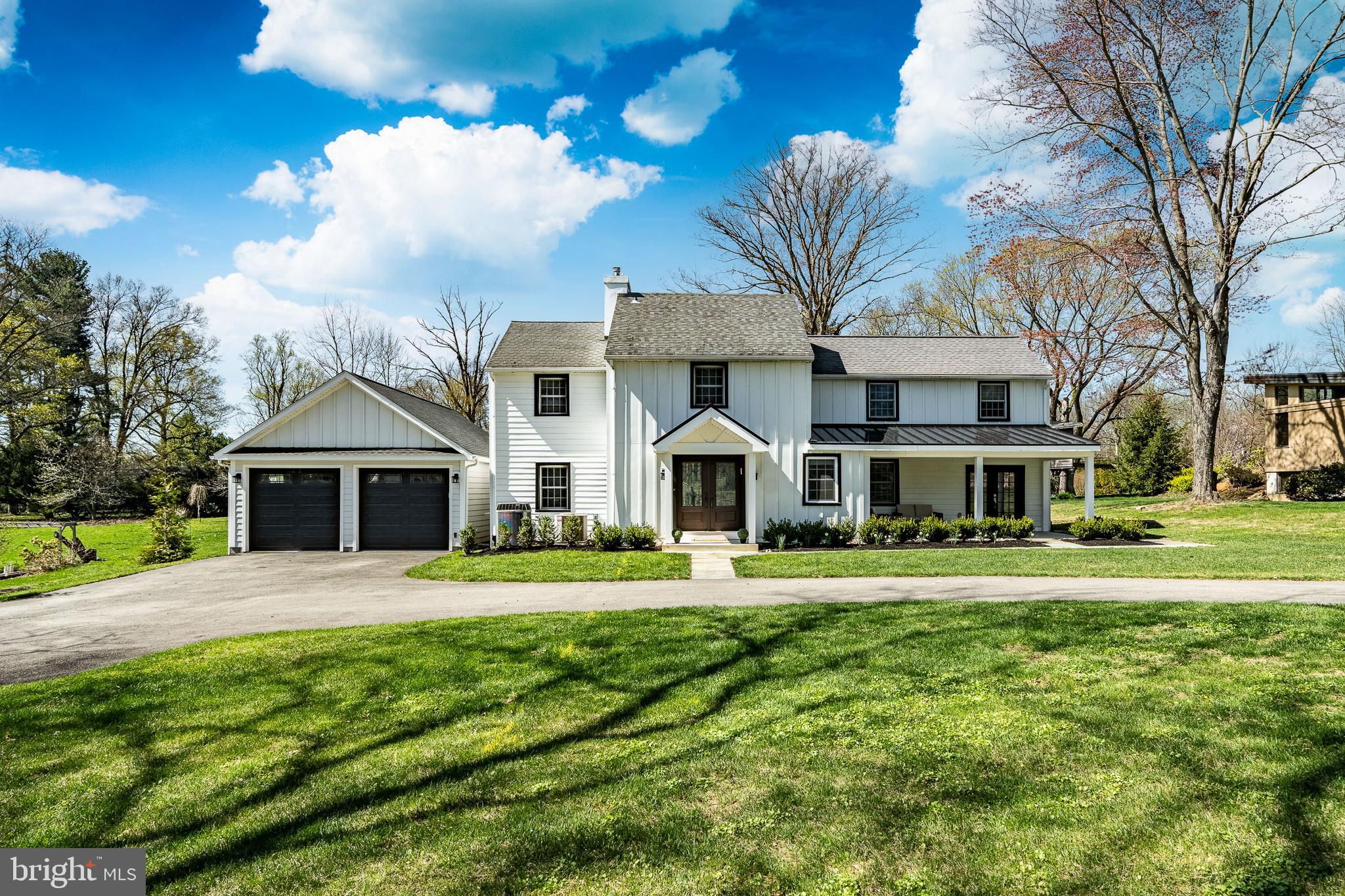 ** Sunday 4/26 OPEN HOUSE CANCELLED**Welcome to 466 Barclay Rd, a beautifully renovated Farmhouse Style Colonial 5-bedroom, 3.5-bath home ideally situated in the heart of Bryn Mawr within sought-after Radnor Township. Set on a generous, flat lot perfect for a future pool, this property offers the ideal blend of space, functionality, and modern upgrades in an unbeatable location.
Featuring a thoughtfully updated kitchen designed for both everyday living and entertaining, complete with stunning quartzite countertops, crisp white cabinetry with gold pulls, stainless steel smart appliances, and a large seated island with room for four. The kitchen flows seamlessly into the dining area, complete with quartzite topped dry bar creating a bright and inviting atmosphere.
A large foyer welcomes you and serves as a perfect reception space, the family room is light-filled and overlooks the sprawling rear yard with a picture window and window seat perfect for reading a book or sipping a coffee. A den provides the perfect spot to relax, while off the kitchen is a flexible home office space with its own glass french doors opening onto the covered front porch - ideal for today’s work-from-home lifestyle. A functional and spacious mudroom with laundry hookups adds everyday convenience, and a new 2+-car garage provides additional storage.
Upstairs, the expansive primary suite is a true retreat, featuring a Juliet balcony, dual closets, and a spacious en-suite bath with double sink vanities. Down the hall a large bedroom suite offers an ensuite bath, separate sitting room, and multiple closets.  Four additional bedrooms and a well-appointed hall bathroom with tub shower combo provide ample space for family and guests. Tucked away in the hallway off the primary the laundry closet offers full sized laundry machines.
The partially finished walk out lower level offers additional living or recreational space, perfect for a gym, playroom, or media area.
Step outside to enjoy the covered rear slate patio - ideal for dining and entertaining - overlooking the large, flat backyard currently set up with a half-court for basketball. The front exterior has been beautifully redone with new Portico Entry, board and batten Hardie Plank siding, a new covered patio with metal roof enhancing both curb appeal and long-term value.
Located in a highly desirable tree-lined street in a quiet Bryn Mawr neighborhood with easy access to top-rated Radnor Township schools, downtown Wayne shopping, dining, and transportation, this home delivers the best of Main Line living.
Don’t miss this exceptional opportunity to own a move-in-ready home in a prime Bryn Mawr location in the award-winning Radnor School District, close to all the Main Line has to offer, including trains and access to center city Philadelphia. Additional updates completed in 2021-2022: new hot water heater, New Kitchen, garage converted to office with french doors, built a new mudroom with laundry hook ups, new two car garage, new driveway, new LED lighting throughout, new acacia hardwoods throughout, new oak staircase, new exterior board and batten hardi plank including a new portico and new covered front porch.