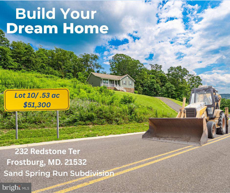 Welcome to Sand Spring Run Subdivision, Frostburg’s premier residential community surrounded by natural beauty and mountain charm. Lot 10 offers 0.53 acres of gently sloping land with breathtaking mountain views, providing the perfect canvas to build your dream home.

Enjoy the peace of country living while staying close to everything you need—Frostburg State University, shopping, medical facilities, and easy access to Interstate 68 for convenient commuting.

Experience the best of Western Maryland living in a thoughtfully designed neighborhood with protective covenants and restrictions to maintain the integrity and value of your investment.  Call today for more information.