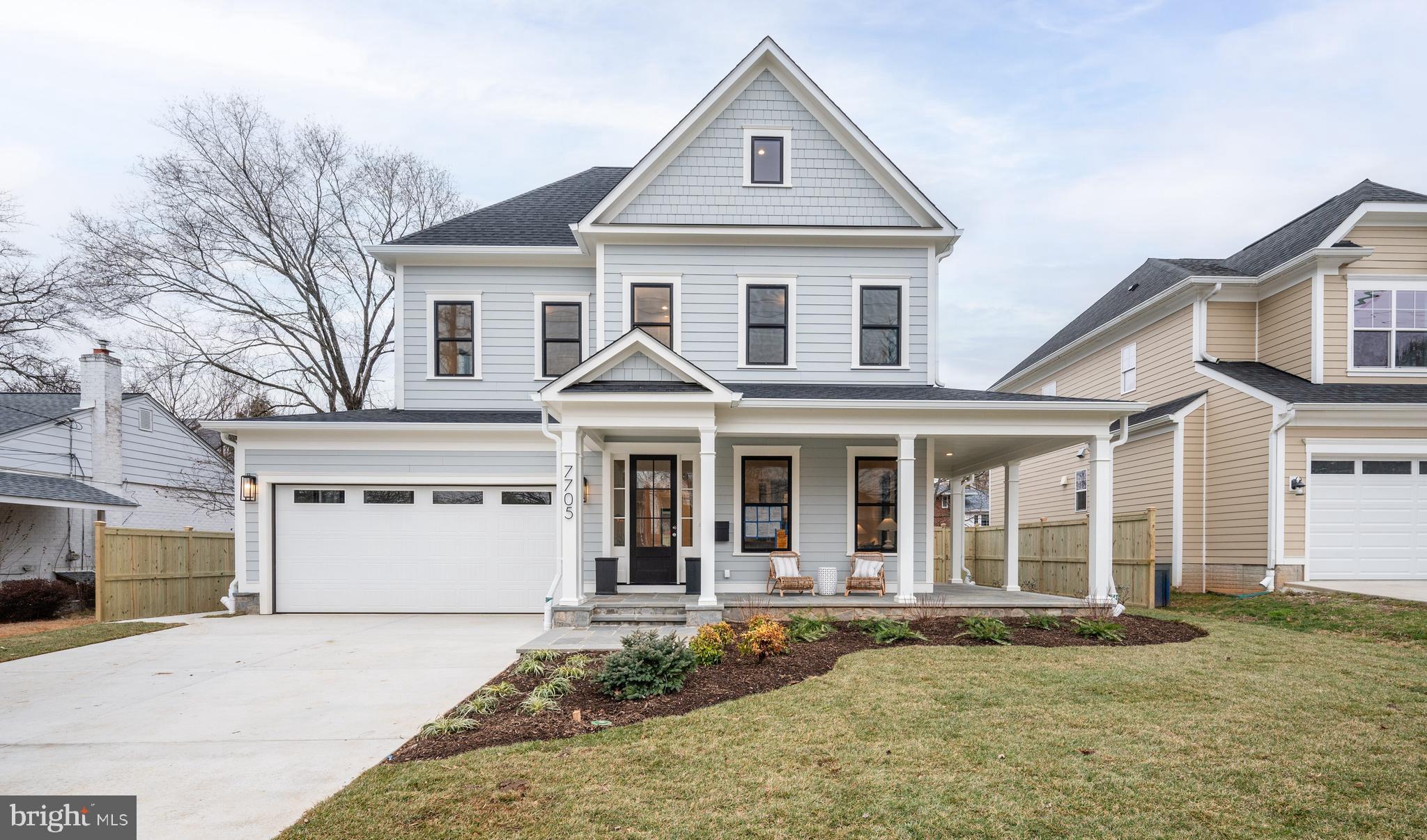 PRICE REDUCED! Construction is now complete + home is staged. We are excited to bring to the market this beautiful new GTM home developed by District Quarters.  The house has it all: nearly 6,000 square feet of finished space across four levels, 6 bedrooms, 6 bathrooms, 1 powder room, 2 car attached garage, and 10 foot ceilings on the main level. Thoughtfully designed and well executed throughout. The house is located in Oakwood Knolls, one of Bethesda’s most sought after neighborhoods, perfectly situated for easy access to Walt Whitman, Pyle, and numerous private schools. 7705 Whittier checks all the boxes!