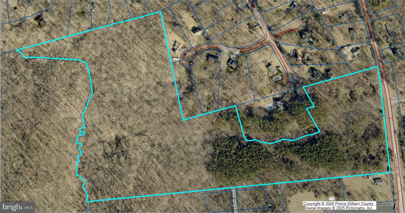 This expansive 34-acres, zoned A-1, offers an unparalleled opportunity to acquire one of the last large-scale tracts in Woodbridge. Property has 757 foot frontage along Davis Ford Road directly across the street from the new police and fire station.  Water and sewer are available and on the adjoining parcel which is being developed into a 30 lot clustered residential subdivision.   The property features a serene blend of ridges of mature hardwoods, meandering streams and rolling topography, serving as a blank canvas for an architectural masterpiece, a luxury family compound, or a multi-lot "estate-style" subdivision. Alternatively, with a special use permit, the following uses are allowed in the A-1 current zoning:  church or religious facility, school, child and adult daycare, vet clinic, civic club, funeral home, garden center and landscaping service .  Strategically located near the PWC Government Center, Prince William Parkway, and the historic Occoquan district, this land perfectly bridges the gap between rural tranquility and urban accessibility. Experience the best of Northern Virginia living with plenty of elbow room and no HOA restrictions.

GPIN#: 8093-64-7876