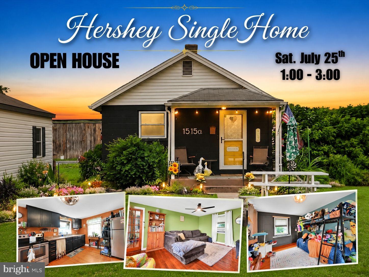 Small but mighty, this well-maintained home offers everything you need in a convenient Hershey location! Recently remodeled and situated just minutes from everyday amenities, dining, shopping, and entertainment, this charming single-story home is located within the desirable Derry Township School District.

The inviting eat-in kitchen features wood flooring and includes the stove/oven and refrigerator. The full basement provides a dedicated laundry area ( equipped with both the washer & dryer), utility room, additional storage room, and extra finished space currently being used by the seller as a second bedroom, offering plenty of possibilities to suit your needs.

Outside, you’ll appreciate the spacious yard ( spans from First Ave to Caracas Ave)  with a garden area and fishpond, along with a recently added two-car garage and two additional off-street parking spaces. 

Economical to heat and cool, this home offers comfortable, low-maintenance living. The roof was installed approximately in 2008, and the hot water heater was replaced in 2019. A wonderful opportunity to enjoy affordable living in the heart of Hershey—Derry Schools for the win!