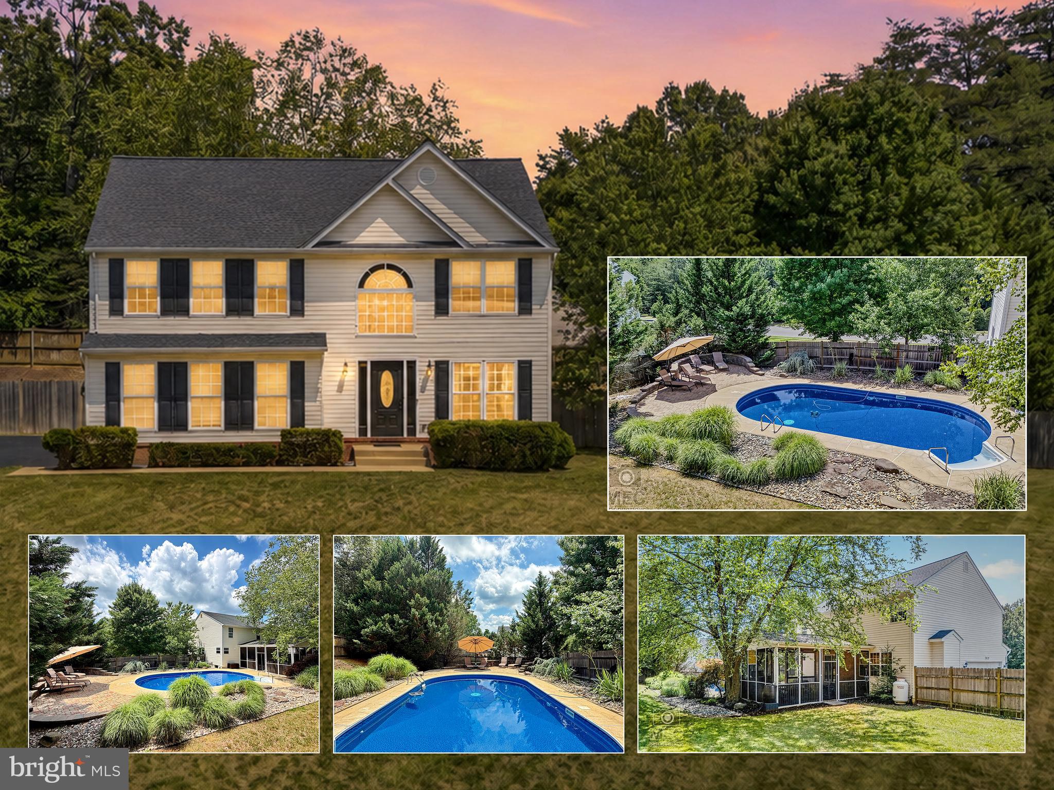 Pride of ownership is unmistakable throughout this exceptional King’s Grant colonial, where thoughtful renovations, meticulous maintenance, and quality craftsmanship have created a home that’s truly move-in ready. Nestled in one of La Plata’s most sought-after communities, this beautifully updated residence offers the perfect balance of elegant living spaces, everyday comfort, and an outdoor retreat designed for making memories.

Step outside to your own private backyard oasis featuring a sparkling inground pool, expansive stamped concrete patio, refreshed landscaping, and a covered screened porch with brick paver flooring and ceiling fan—the perfect setting for summer entertaining, weekend gatherings, or simply relaxing after a long day.

Inside, beautiful bamboo flooring flows throughout the main level, where formal living and dining rooms provide timeless appeal. The heart of the home is the stunning kitchen, thoughtfully renovated in 2022 with custom soft-close cabinetry, granite countertops, stainless steel appliances, a coffee station, pantry, and abundant lighting. Open to both the breakfast area and the inviting family room with a gas fireplace, this space was designed for effortless everyday living and entertaining.

Upstairs, retreat to the spacious primary suite featuring vaulted ceilings, room for a sitting area, dual closets with custom organizers, and a spa-inspired bathroom completely renovated in 2024. Beautiful ceramic tile, dual vanities with marble countertops, a soaking tub, and a custom walk-in shower with elegant marble accents create a luxurious space to begin and end each day. Three additional bedrooms and an updated full bath complete the upper level.

The fully finished, partially daylight basement provides even more flexible living space with a large recreation room, bonus room perfect for a home office, gym, or hobby space, a refreshed full bathroom, and generous storage.

Beyond its beautiful finishes, what truly sets this home apart is the care it has received over the years. Significant improvements—including a renovated kitchen and primary bath, newer roof, HVAC system, asphalt driveway, pool updates, and countless thoughtful enhancements—reflect a level of pride and maintenance that is increasingly difficult to find. This is more than a beautiful home—it’s one you can purchase with confidence.