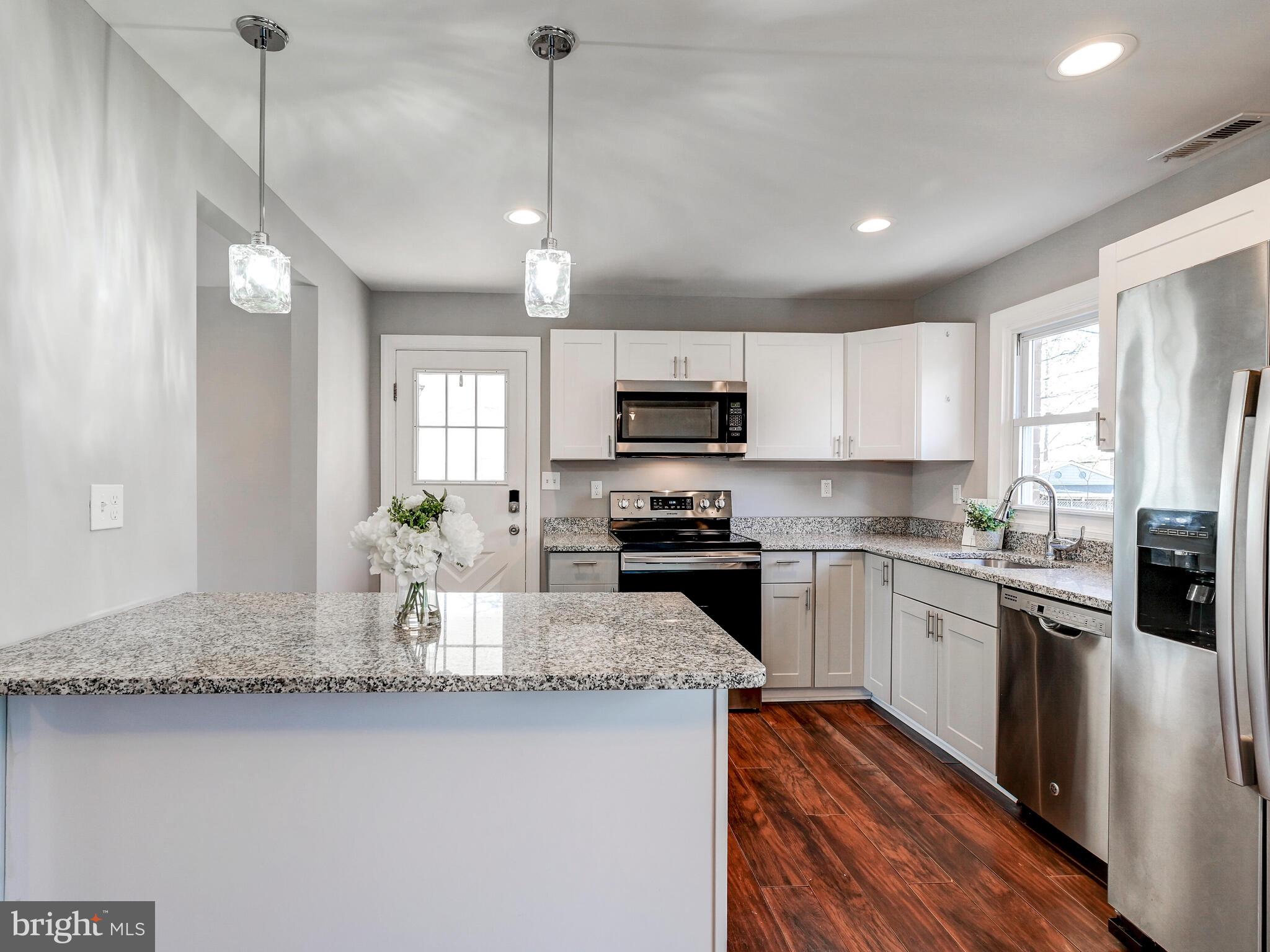 Beautifully renovated single-family Cape Cod home in desirable Joppatowne, very close to waterfront community. This 4  bedroom 2 bathroom home features an open first floor lay out with beautiful, natural light, engineered hardwood floors, fresh new paint and new carpet, NEW 2022 HVAC.Kitchen is updated with white and gray cabinets, granite countertops, with all the modern finishes. Walk out to stamped concrete patio with fenced in backyard on a huge corner lot and space for one car parking under attached carport. Easy access to Marin park and easy commute to 95 and Route 40. See this home before it’s gone!