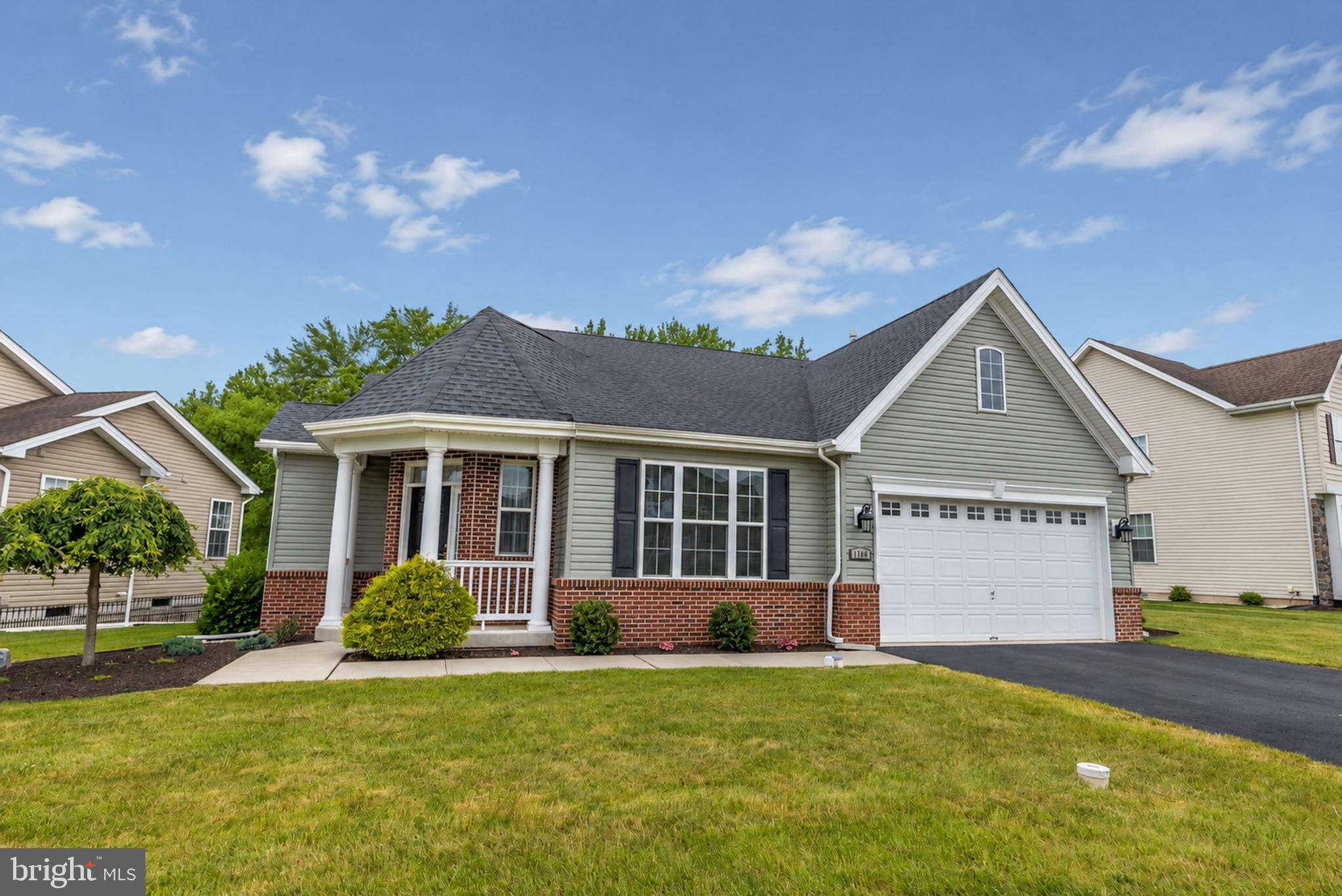 Welcome to easy, elegant one-floor living in this beautifully maintained 2-bedroom, 2-bath ranch home built in 2018. Offering nearly 2,000 square feet of thoughtfully designed living space, this home combines modern comfort, quality construction, and low-maintenance living.
Step inside to find a bright, open floor plan featuring premium engineered hardwood flooring, soaring ceilings, and abundant natural light throughout. Unlike laminate or overlay products, the quality engineered hardwood adds both durability and timeless appeal. The spacious kitchen serves as the heart of the home, showcasing granite countertops, stainless steel appliances, a gas range, tile backsplash, center island, and ample cabinet space. The kitchen flows seamlessly into the dining area and expansive living room, creating the perfect setting for entertaining or everyday living.
For today's connected lifestyle, the home features hardwired Ethernet connections throughout, providing fast, reliable internet access in every room without having to rely solely on WiFi signal strength.
The private primary suite offers a spacious retreat with a tray ceiling, large walk-in closet, and an impressive en-suite bath featuring dual vanities and a beautifully upgraded walk-in shower with seating. A generously sized second bedroom and full bath provide comfortable accommodations for guests or family, while the dedicated office offers flexibility for remote work, hobbies, or additional living space.
Step outside and enjoy the maintenance-free Trex deck overlooking a peaceful wooded backdrop. With mature trees directly behind the property, you'll appreciate the added privacy and natural setting without rear neighbors looking into your backyard.
Additional highlights include first-floor laundry, professional landscaping, abundant storage, and an oversized 2-car garage. Ideally located in a desirable Quakertown community, this move-in-ready home offers the perfect blend of style, comfort, privacy, and convenience.