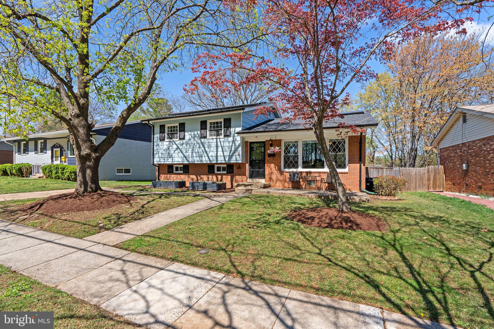 Welcome to this beautifully renovated 4-bedroom, 2.5-bathroom gem in the serene neighborhood of Kemp Mill Hills, perfectly situated on a quiet street facing the Northwood Chesapeake Bay Trail. Boasting over 1,800 square feet of living space, this energy-efficient home features modern upgrades, including a new roof (2025), solar panels, refinished hardwood floors, new double-pane windows, and added insulation in the attic, upper, and lower levels. The light-filled living room showcases stunning hardwood floors and a seamless flow into the elegant dining room, complete with custom shelving. The completely renovated chef’s kitchen is a true showstopper, featuring eco-friendly products like Quartz countertops, custom wood cabinetry, stainless steel appliances, and a stylish backsplash. Upstairs, you’ll find three spacious bedrooms and two beautifully updated full baths. The primary suite offers an en-suite bath with a walk-in shower, while the additional bedrooms share a tastefully renovated full bath with a tub/shower combo. The fully finished basement provides versatile living space, including a large family room with wall-to-wall carpeting, a flex room that can serve as a fourth bedroom or home office, a convenient half bath, a dedicated laundry/utility area and walkout access to the backyard. Step outside to enjoy the private, fully fenced backyard, perfect for relaxing or entertaining, complete with a storage shed for added convenience. This move-in ready home is ideally located near Kemp Mill Shopping Center, Westfield Wheaton Mall, parks, and major commuter routes—offering the perfect blend of comfort, style, and convenience. Don’t miss this incredible opportunity!