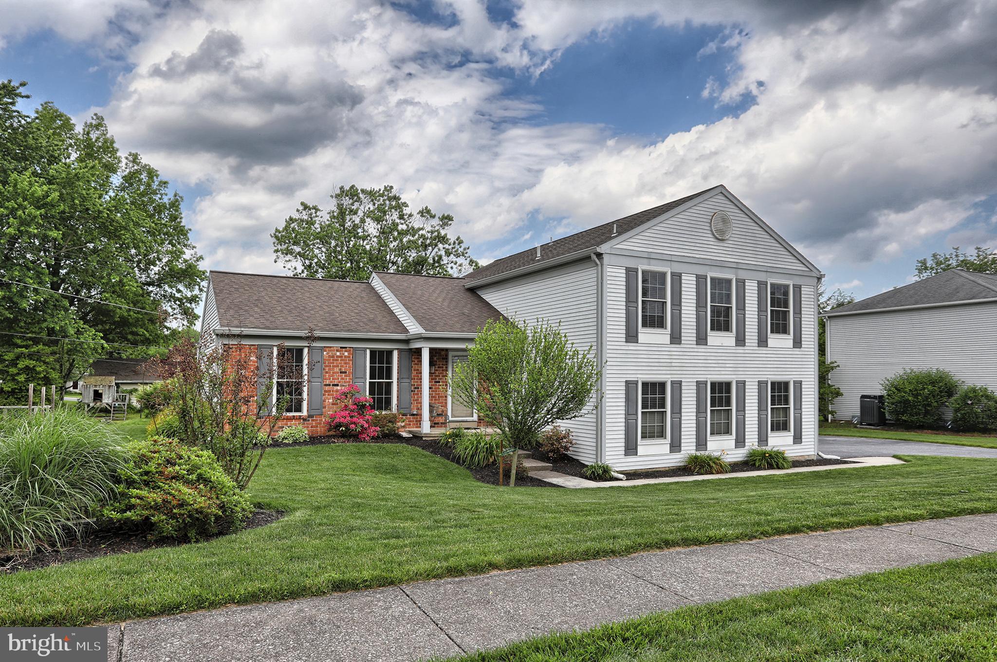 Meticulously maintained home in Hershey! Entry with beautiful hardwood floors and throughout most of the home. Spacious sitting area that leads into the updated kitchen with neverending custom cabinets, granite countertops, and stainless steel appliances. The eat-in area overlooks the backyard and lower level family room. The sunken family room has a gas fireplace and sliding door with access to the outdoor patio. The upper level hosts the master suite with a full bath. Additional 3 spacious, bright bedrooms with new carpet served by a full bathroom. Spacious patio and fenced rear yard. Two car attached garage. Located near Hershey Medical Center, Downtown Hershey, and attractions with easy access to surrounding areas. *recent roof replacement* new gutters* kitchen remodel*all new carpet*new windows*