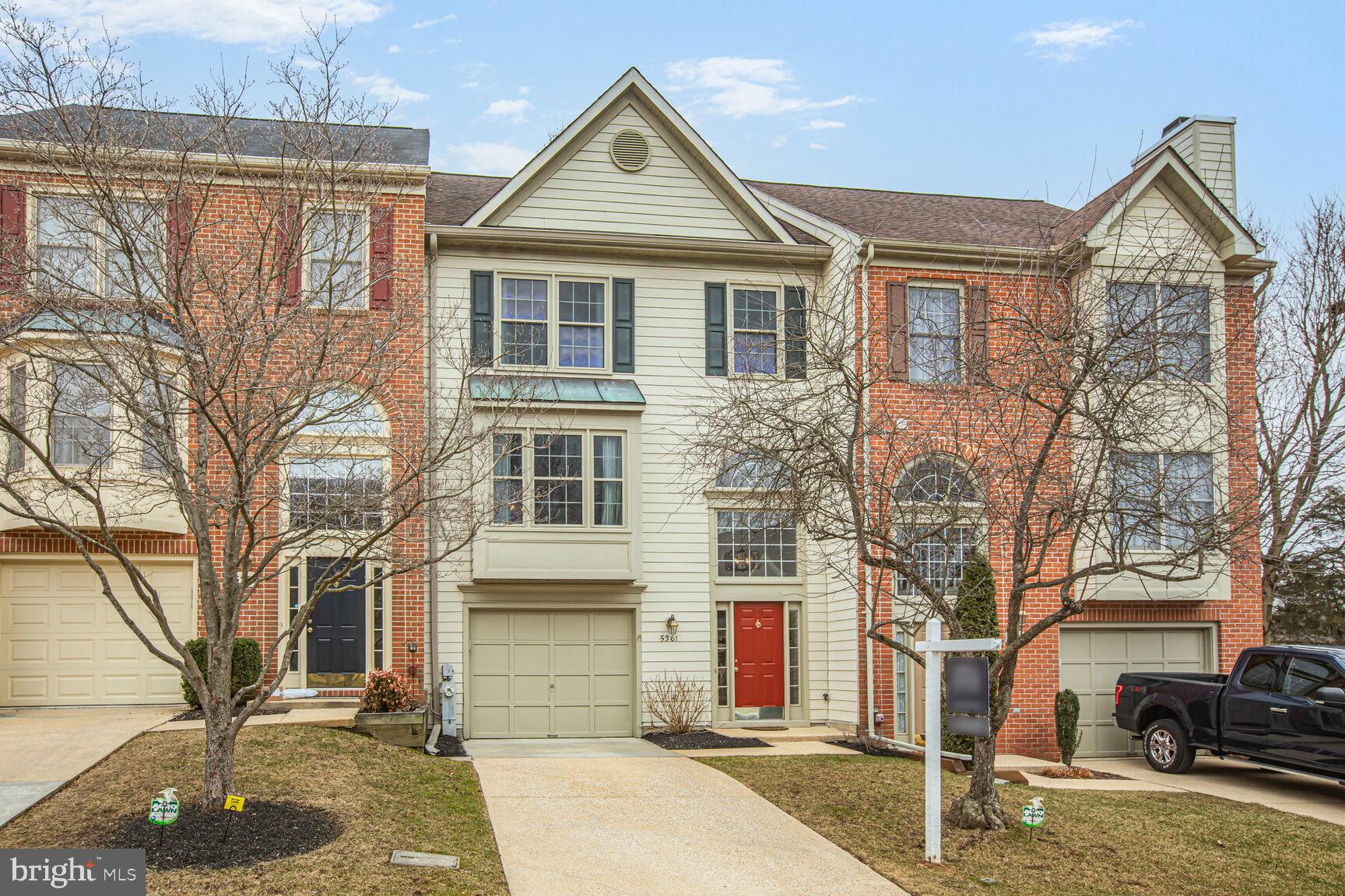 Do not miss out on the unparalleled tranquility of 5361 Tarkington Place, a meticulously maintained 3-level townhome in the heart of Howard County. Perfectly positioned, this home sits at the end of the cul-de-sac and overlooks the lush Fairway Hills GC, providing serene course views and a quiet, peaceful retreat. Want worry-free living? Incredible pride of ownership of the current owners radiates throughout this residence. All of the high-cost maintenance and updates have already been taken care of for you- durable HardiePlank exterior siding (2019), a roof (LIFETIME warranty!) and premium gutter system (2017), and brand-new HVAC system and water heater (2025). WOW! The spacious kitchen features stainless steel appliances (most 2024) and modern, soft-close maple cabinets. Relax and entertain throughout the open main level or on the oversized deck directly off of the kitchen.  Laundry is conveniently located on the main level. New carpeting throughout the upper level enhances the home's inviting atmosphere. Unwind on the lower deck off the spacious first floor recreation room. A convenient 1-car attached garage completes this exceptional home, offering both security and ease of access. Extreme care of ownership, premium upgrades and an idyllic setting combine to make this townhome truly a rare find.