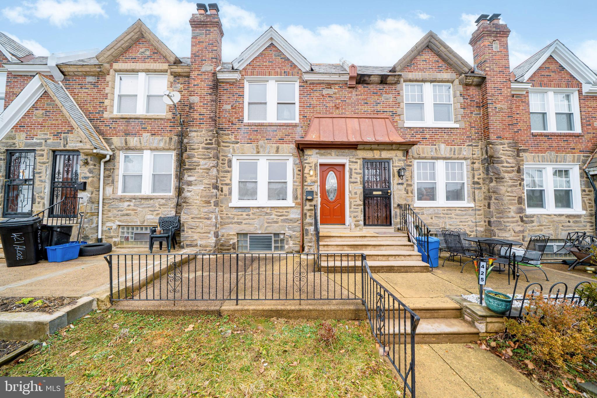 Recently renovated 3-bedroom, 1-bath brick rowhome in desirable Philadelphia location. Features include refinished hardwood floors, spacious living and dining areas, updated kitchen with modern cabinetry and stainless-steel appliances. Full basement offers great storage. Rear driveway provide convenient off-street parking.  Close to shopping, schools, public transportation, and major highways.  Move-in ready.
