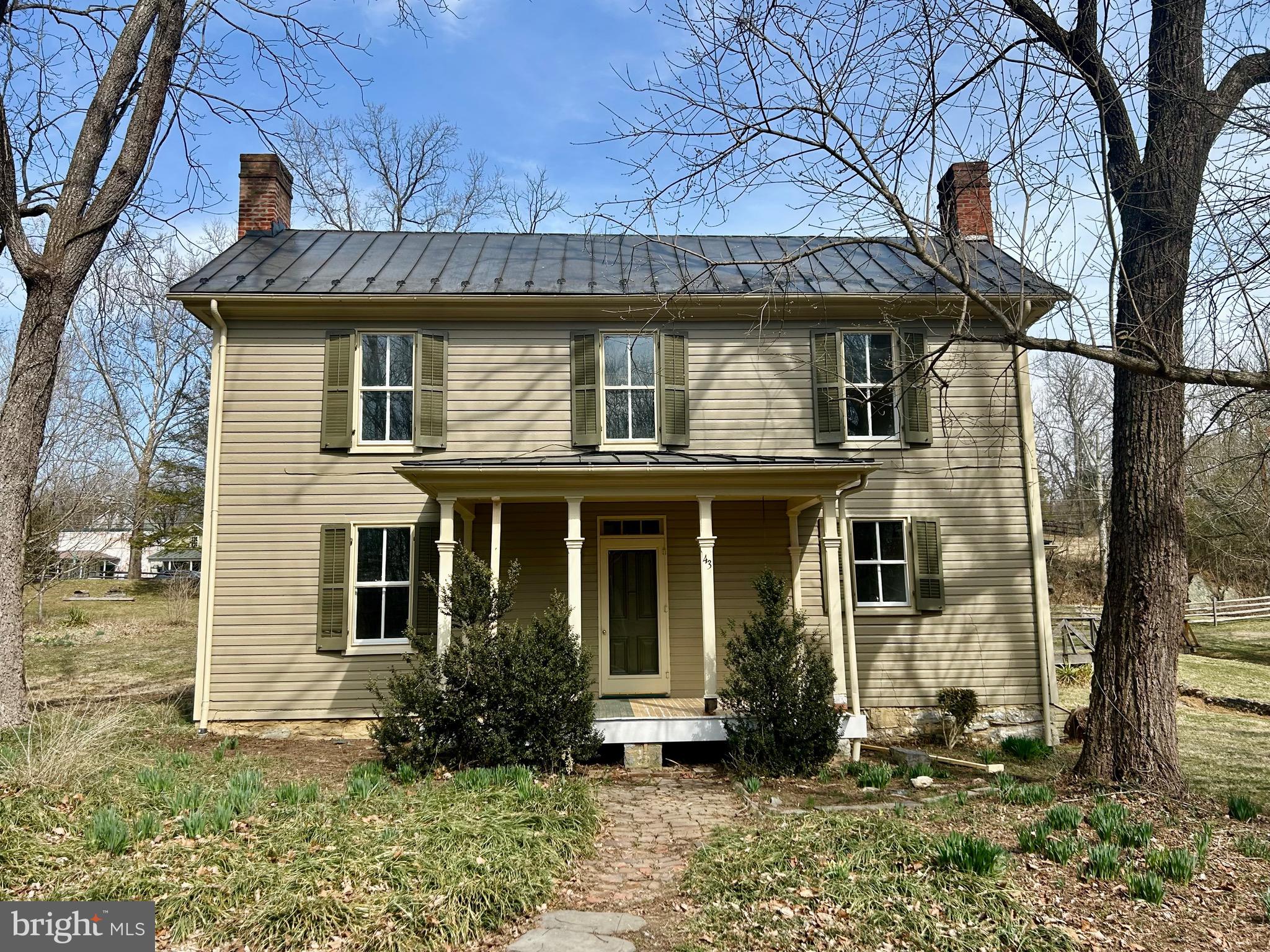 The Miller's House - built ca. 1830, served as a residence for Millers who oversaw the daily operations of the Burwell-Morgan Mill.  The front of the house was added ca. 1870 and faces what used to be Millwood-Berryville Turnpike (which is now Tannery Lane).  The house was fully restored by the Clarke County Historical Association in 1975 and its current charm represents the character of the village of Millwood and the park surrounding the Burwell Morgan Mill.  This 3/4 bedroom house has 2 full baths, a newly renovated kitchen, 3 porches, original wood floors and is surrounded by a park-like setting with a creek and the millrace.  Suitable as a comfortable year-round home, nice weekend retreat from the city or as a convenient huntbox for someone during fox hunting season.  You can reach 6 different packs of hounds in less than an hour from the cottage.  One hour from Dulles airport, 25 minutes to Upperville and Middleburg, 20 minutes to Winchester.  Lockes Store conveniently located across the street.