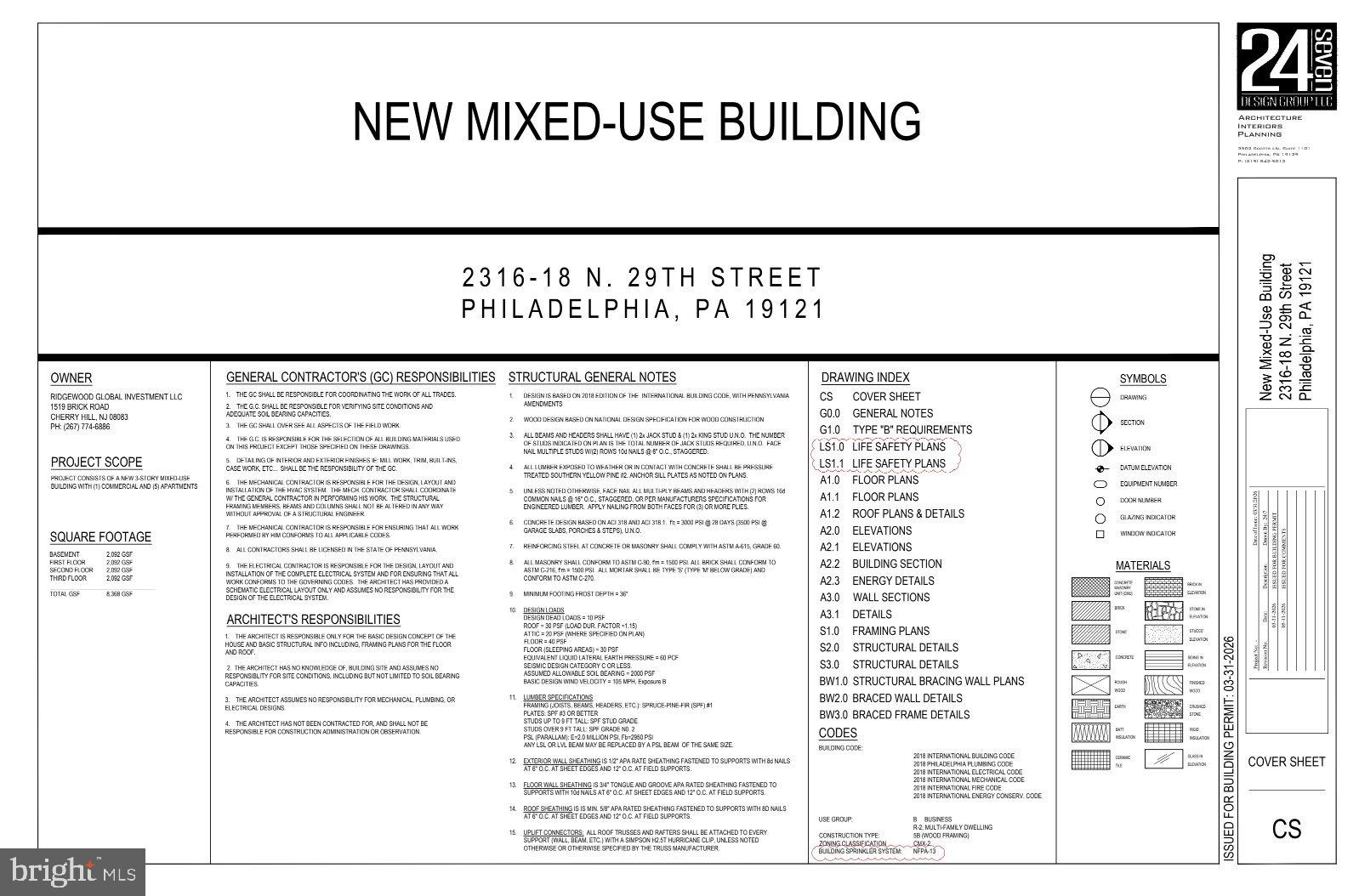 SHOVEL-READY MIXED-USE DEVELOPMENT OPPORTUNITY AT 2316-18 N 29TH ST – PHILADELPHIA, PA 
CALLING ALL BUILDERS, DEVELOPERS, AND INVESTORS! THIS EXCEPTIONAL MIXED-USE PROJECT IS BEING DELIVERED WITH APPROVED PLANS AND PERMITS, ALLOWING YOU TO START CONSTRUCTION IMMEDIATELY AFTER CLOSING.
LOCATED IN THE HEART OF ONE OF THE HOTTEST SECTIONS OF STRAWBERRY MANSION. THIS PROJECT SITS ALONG A HIGHLY ACTIVE COMMERCIAL CORRIDOR WITH STRONG VISIBILITY AND CONSISTENT DEMAND.
THE DEVELOPMENT FEATURES A COMMERCIAL SPACE ON THE FIRST FLOOR PLUS FIVE RESIDENTIAL UNITS, CREATING MULTIPLE INCOME STREAMS AND EXCELLENT LONG-TERM INVESTMENT POTENTIAL.
UNIT BREAKDOWN:
•