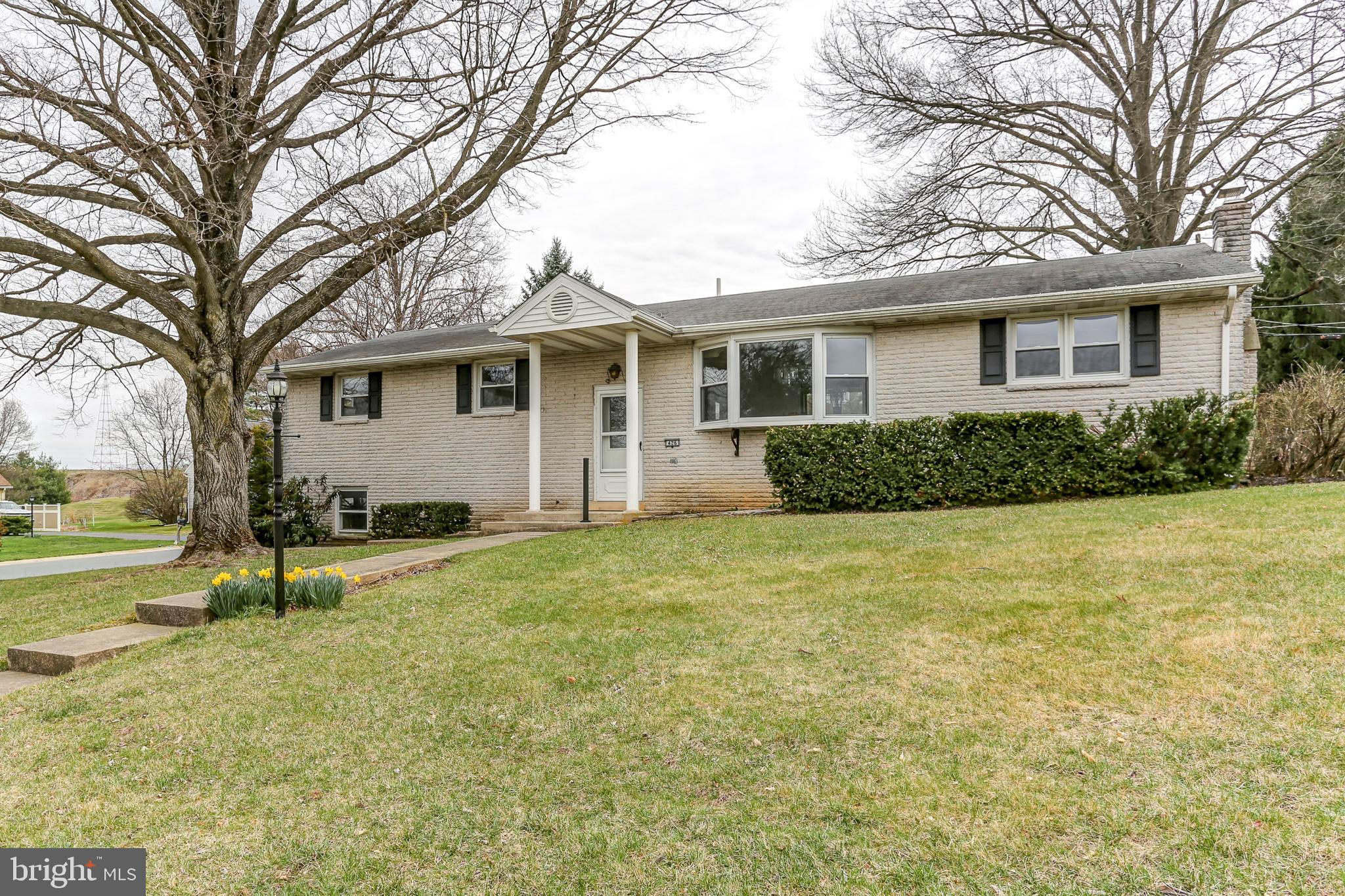 Charming 4-Bedroom White Brick Raised Ranch on Corner Lot! This beautiful 4-bedroom, 2.5-bath white brick raised ranch, situated on a desirable corner lot in the Cornwall Lebanon School District, offers endless potential. Featuring an oversized primary bedroom with ample closet space and an updated en-suite bath with a bench and grab rails, this home is designed for comfort. Enjoy your mornings on the back patio, perfect for coffee and relaxation. The home boasts all updated windows, central air, and economical gas heat for year-round comfort and efficiency. Bay windows at the front and back fill the home with loads of natural light, creating a bright and inviting atmosphere. A two-car integral garage provides ample parking and storage, while a storage shed offers extra space for tools and equipment. With main-level laundry for added convenience, this home is a fantastic opportunity—schedule your showing today!