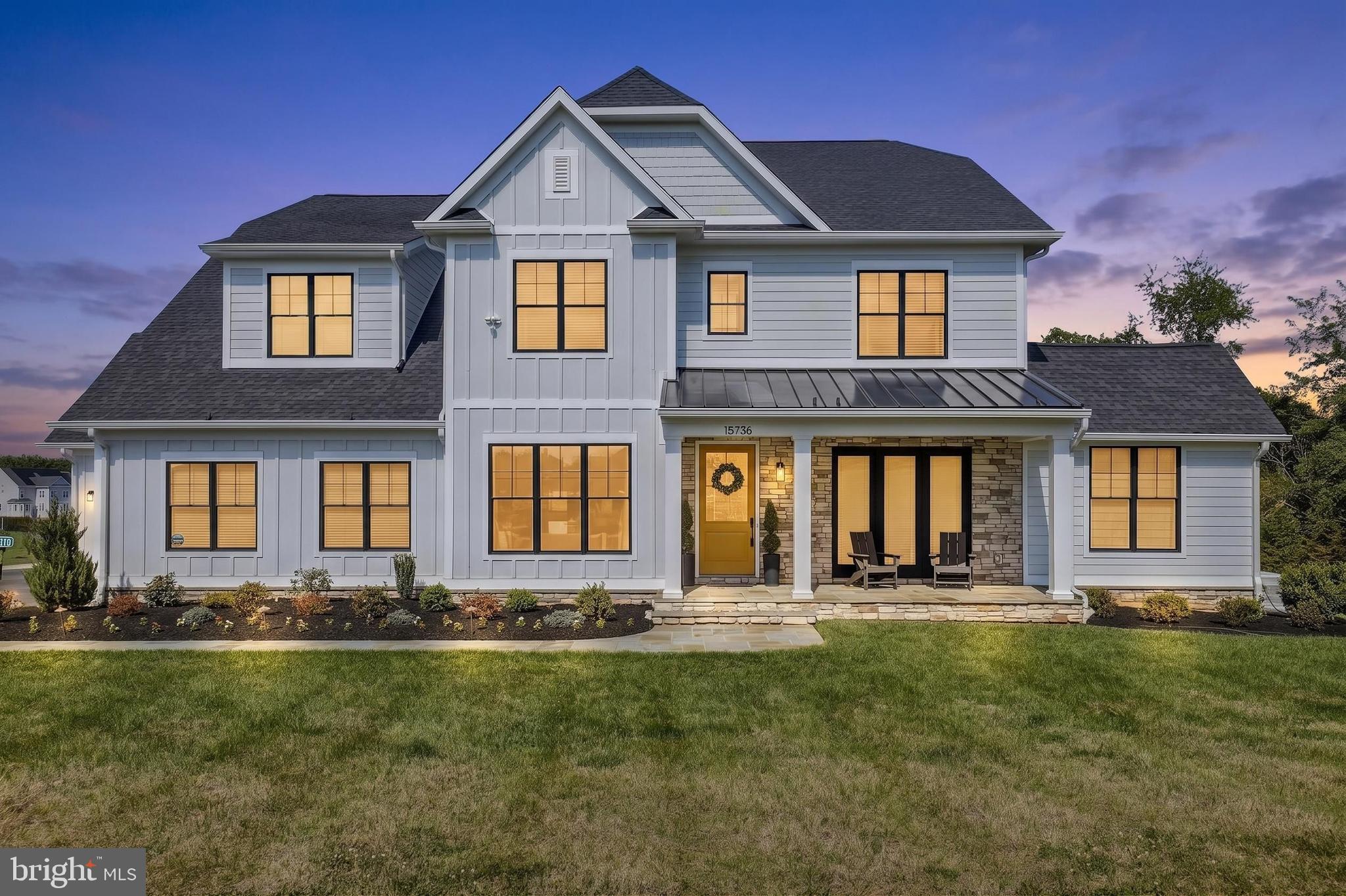 Welcome to 15736 Seneca Run Court in beautiful Darnestown. Nestled at the end of a private cul-de-sac on an expansive 2.3-acre homesite, this masterfully built custom home, just 3 years young, offers everything today’s discerning buyer could desire. Spanning more than 6,600 finished square feet across three impressive levels, this exceptional residence features 5 spacious bedrooms and 5.5 luxurious baths.

From the moment you arrive, the home’s stunning curb appeal makes a lasting impression with a welcoming front porch accented by flagstone and stacked stone walls. Inside, you are greeted by soaring 10-foot ceilings, rich white oak flooring, and impeccable craftsmanship throughout. The foyer opens to an elegant formal dining room complete with a butler’s pantry and adjoining wine tasting room, creating the perfect setting for entertaining.

As you continue through the home, the dramatic switchback staircase serves as a striking architectural centerpiece leading into the breathtaking great room featuring a coffered ceiling and an accordion-style sliding glass door that seamlessly opens to the elevated screened porch (including a disappearing screen), blending indoor and outdoor living beautifully.

At the heart of the home is the chef’s gourmet kitchen, thoughtfully designed for both everyday living and entertaining. Outfitted with top-of-the-line Thermador and Miele appliances, an oversized center island, and a spacious walk-in pantry, this kitchen is sure to impress even the most discerning chef. Just off the kitchen is a generously sized mudroom featuring a dedicated dog washing station and direct access to the oversized 2-car garage and 1 -car carriage garage. Completing the main level is a private office, sun-room and stylish powder room.

The upper level offers a comfortable gathering area at the landing along with four en-suite bedrooms, including a spectacular primary suite designed as a luxurious retreat. The spa-inspired bath features dual vanities, a soaking tub, separate shower, and expansive walk-in closets ready to accommodate any wardrobe collection.

The walk-up lower level is designed for recreation and relaxation with a state-of-the-art home theater, recreation and fitness area, and a wet bar perfect for hosting guests. A fifth bedroom, full bath, second office and large mechanical/storage room complete this incredible level.

Located in The Reserve at Black Rock, one of Darnestown’s premier luxury communities, this extraordinary residence also offers added peace of mind with an automatic standby generator, whole-house fire sprinkler system, EV Charger, R/O and whole house water filtration, great school district and many more features. This is a rare opportunity to own a truly exceptional home in the beautiful countryside of Darnestown.