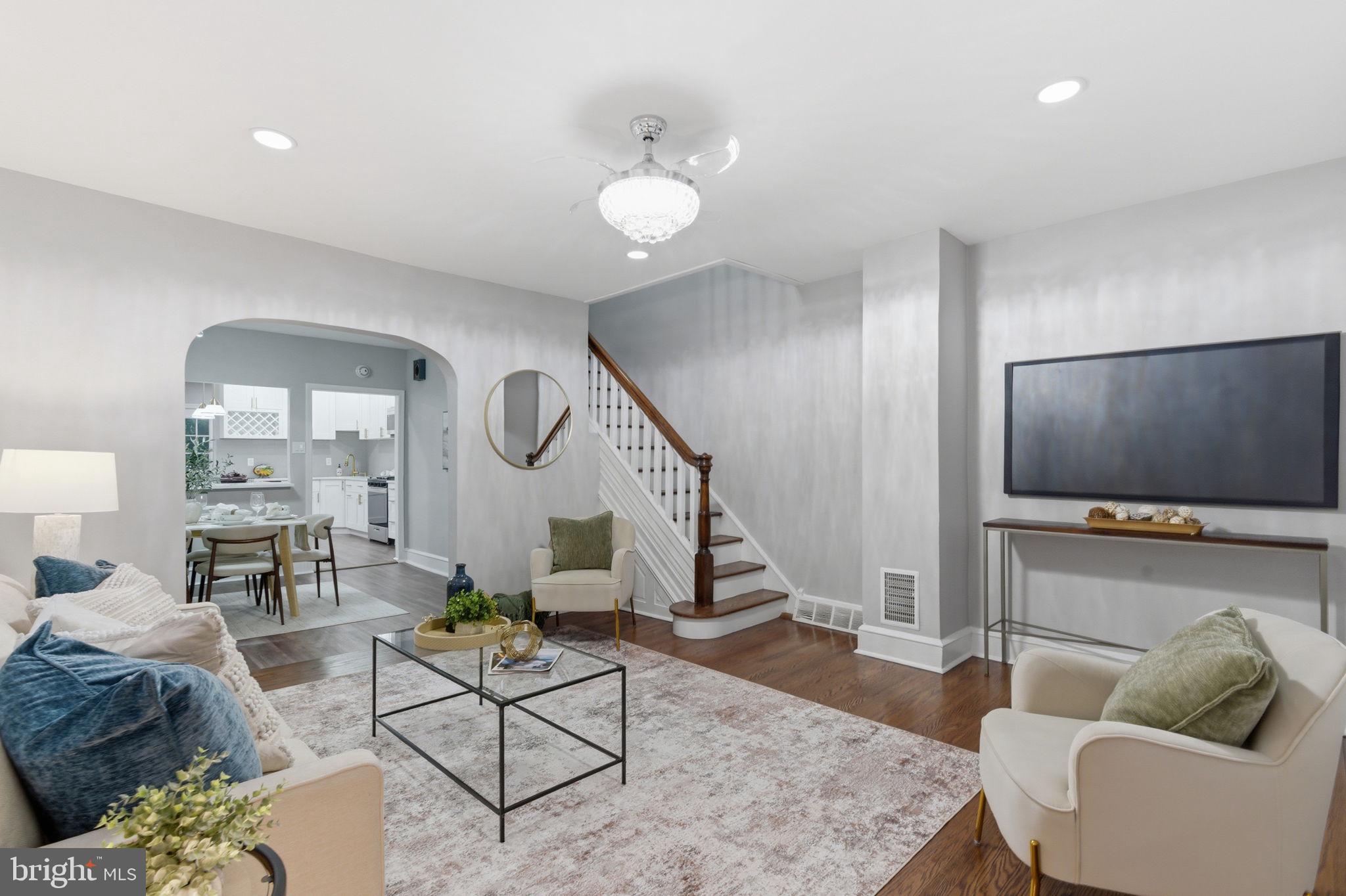 MUST SEE! This is the one you've been waiting for. 930 12th Avenue is a fully renovated twin on a quiet, tree-lined street in Prospect Park that delivers the space, the updates, and the lifestyle. From the moment you arrive, the open front porch sets the tone: a charming, relaxed space perfect for morning coffee or winding down after a long day. Step inside and you'll immediately feel the difference that thoughtful renovation makes. The main floor flows effortlessly from a sun-filled living room with refinished hardwood floors into a gorgeous dining room and into a kitchen that will stop you in your tracks. White shaker cabinetry, quartz countertops, a wine rack, custom backsplash, and recessed lighting frame a premium stainless steel appliance package — French-door refrigerator, gas range, over-the-range microwave, and dishwasher — that makes cooking a pleasure, not a chore. Continue through and you'll find a main floor laundry room and a stylishly renovated half bath before stepping out onto the back deck, where a private yard, storage shed, and dedicated parking spot are waiting. Upstairs, four generously sized bedrooms give everyone their own space, while the beautifully renovated full bath — complete with a marble countertop vanity, new bathtub, ceramic tile flooring, and updated fixtures — feels more spa than suburban. New luxury vinyl flooring, new doors throughout, and fresh paint from top to bottom mean there is truly nothing left to do but move in. And the basement? It's already waterproofed and ready to finish — a blank canvas for a home gym, playroom, or extra living space whenever you're ready. The location seals the deal. Just a block from The Hallow, walking distance to the regional rail, 20 minutes to Center City, and under 10 minutes to Philadelphia International Airport — with parks, shopping and dining right at your fingertips. Homes like this don't last. Schedule your showing today before someone else calls it home.


1) Large front and back decks
2)  Waterproofed basement
3) Wheelchair ramp to the main level
3) Flat yard with storage shed