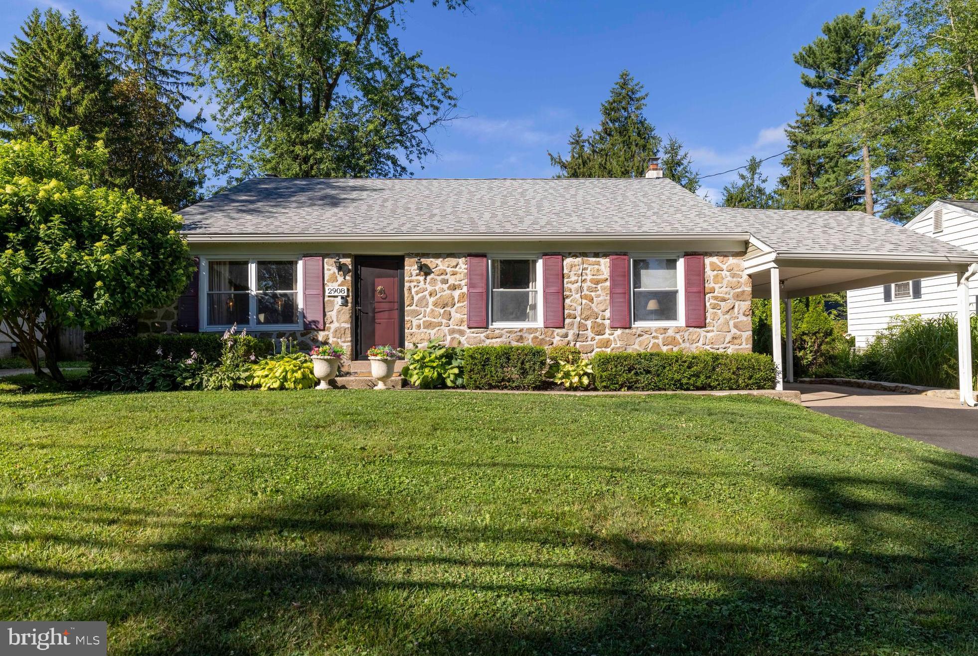 Welcome to 2908 Old Welsh Road, where timeless charm meets thoughtful modern updates. This beautifully maintained home offers warmth, style, and exceptional spaces for everyday living and memorable entertaining. Built in 1960, this inviting home features three spacious bedrooms, two beautifully renovated full bathrooms, one elegant powder room, and approximately 1,730 square feet of comfortable living space. Step through the front door into a professionally designed main level featuring original hardwood floors, soothing designer colors, recessed lighting, and a sparkling crystal chandelier. Natural light pours through oversized windows, creating a bright and welcoming atmosphere throughout. The gourmet kitchen is truly the heart of the home and a dream for anyone who loves to cook. It features a professional six-burner Viking range with commercial-grade ventilation and an articulated pot filler, eliminating the need to carry heavy pots. Matching built-in Viking appliances, including a warming drawer and microwave garage complement the custom design. Built-in refrigerator and freezer drawers, an under-counter beverage center, sustainable bamboo flooring, and stunning genuine onyx countertops and backsplash complete this extraordinary space. Open shelving adds both beauty and functionality, creating a kitchen that is as inviting as it is impressive. Just a few steps down, you’ll discover the spacious family room, where a gorgeous fireplace and dramatic floor-to-ceiling windows create the perfect gathering place. Whether you’re hosting holiday celebrations, movie nights, cocktail parties, or weekend sleepovers, this room was designed for making memories. Guests will appreciate the stylish powder room featuring iconic Scalamandré wallpaper and a beautiful mosaic tile floor. A full laundry room with premium washer and dryer is conveniently located on this level. Step outside to continue the entertaining. The patio and expansive backyard offer endless opportunities for summer barbecues, gardening, children’s play, or simply relaxing with your morning coffee. This is suburban living at its finest. Upstairs, you’ll find three comfortable bedrooms, including a serene primary suite with a beautifully renovated en-suite bathroom featuring a spacious walk-in shower. The renovated hall bath includes a tub and shower combination—perfect for relaxing after a long day. Accessible from the hallway, the attic provides excellent storage today and exciting possibilities for future expansion. Location is another exceptional feature of this home. Set on a tree-lined, walkable street in desirable Abington Township, you’ll enjoy the perfect balance of neighborhood charm and commuter convenience. SEPTA train and bus service are just blocks away, providing easy access to Center City Philadelphia. Restaurants, coffee shops, shopping, parks, and local entertainment are all just minutes from your front door. 2908 Old Welsh Road isn’t simply a house—it’s a place to build traditions, celebrate milestones, and create lasting memories.  Welcome home.