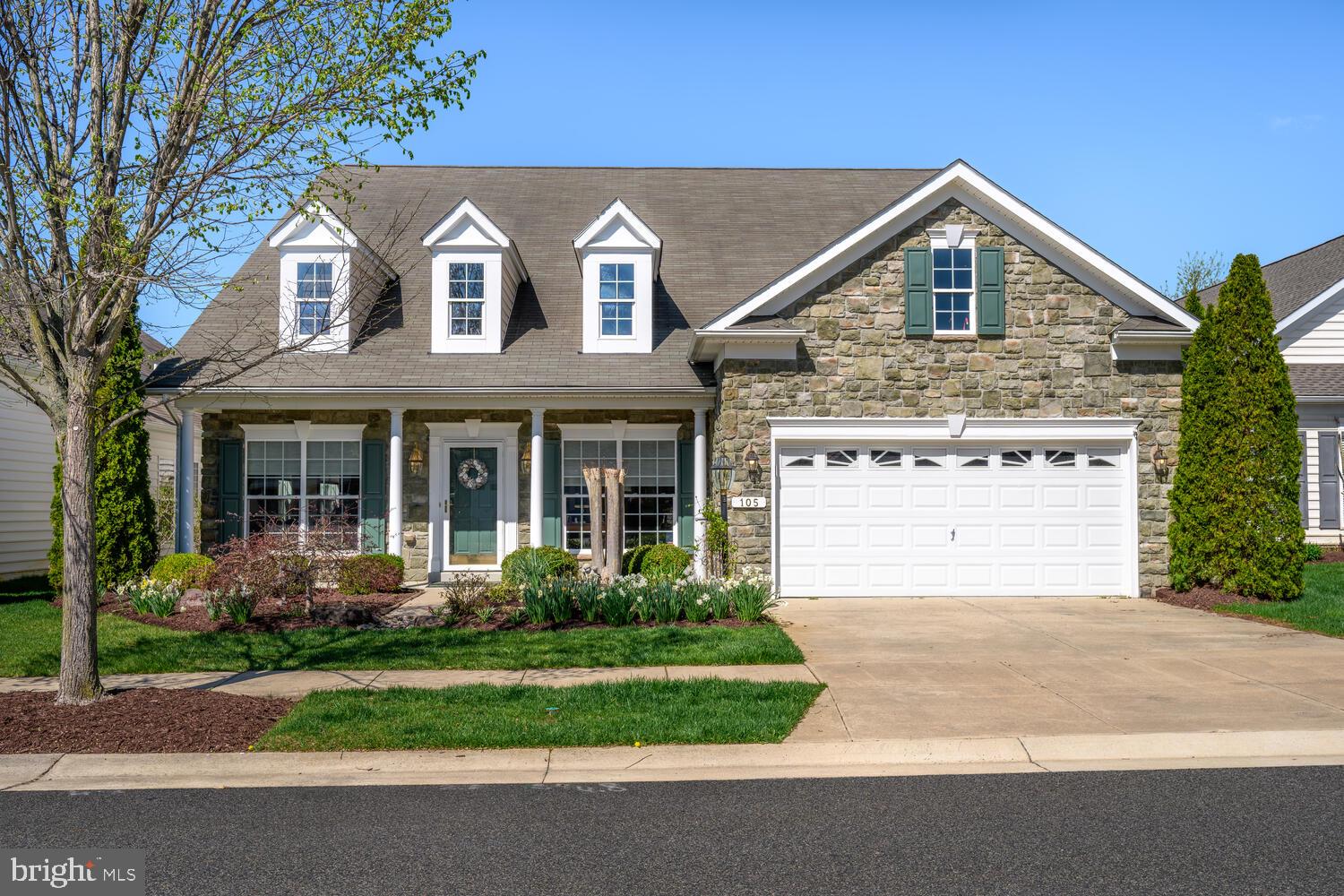 Price Drop in the sought after community of Symphony Village in Centreville 55+ Active Adult Community.  This beautiful Beethoven model home consisting of 4 bedrooms and 3 and one half bath is awaiting it's next owner.  As you enter this home, you'll notice the hardwood flooring, wainscoting, chair rail moldings, crown molding and trey ceiling. in the large living and dining areas with Retractable Shades in these rooms and the office.  To the right, you'll find the office located on the front of the home and the staircase leading to the upper level of the home.  As you make your way through, you'll enter the family room and the garden room with fireplace located on the rear of the home.  You must take a moment to see the Gourmet Kitchen with granite counters, new induction cooktop 2025, new wall oven and microwave 2025, new range hood 2025, new garbage disposal 2025 and new refrigerator 2023.  The oversized master suite, with his and her walk-in closets and master bath featuring split vanity sinks, walk-in shower and corner soaking tub, 2nd bedroom, full bath, half bath and laundry room complete the main level.  The upper level features 2 large bedrooms, a sitting area and a Jack and Jill full bath.  For additional storage there is a room sized closet also located on the upper level and a Sky Basement above the garage.
To finish off this home, you must experience the rear paver patio, tree line for privacy and Retractable Awning installed in 2024.