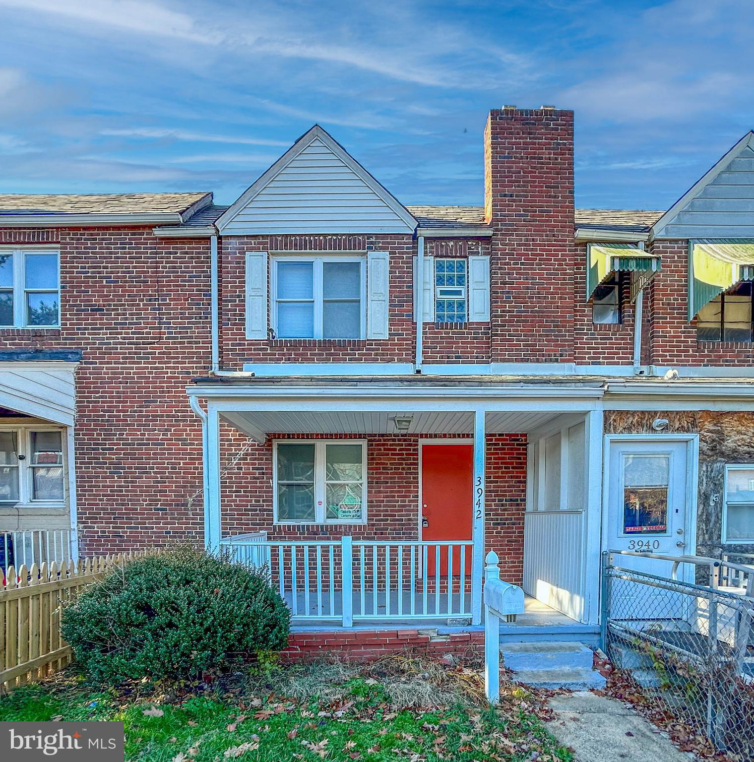 List price to be opening bid.  Online auction to be conducted on Auctioneers website. Bidding Begins Friday, January 5th, and ends on Wednesday, January 10, 2024 at 12:30 PM.  A great opportunity to purchase an updated brick porch-front townhouse in the "Brooklyn" Neighborhood of Baltimore City, with 3 bedrooms and 1 full bath.  Both the front and backyard are fenced-in.  According to the deed, garage #11 is included; it is located down the alley separate from the house.  It is the open space to the right of #10 with no front or roof.  The house is currently vacant and would be ideal for a home owner or as a rental. The main level has a living room, dining room & kitchen. The upper level includes 3 bedrooms & 1 full bath.   The lower level is unfinished and includes a flush & plenty of room for storage. The mechanical systems include a gas hot water heater & a hot water boiler heat system.  There is a walk-up from the lower level to the backyard. Features included wood type floors on the main and upper levels, ceiling fans, washer/dryer in LL, island in the kitchen, awnings over the upper back windows, shed in the backyard, concrete patio in the backyard. Location: The property has a convenient location near dining, shopping, schools, recreational facilities, and access to transportation routes. Arundel Village Park is nearby.