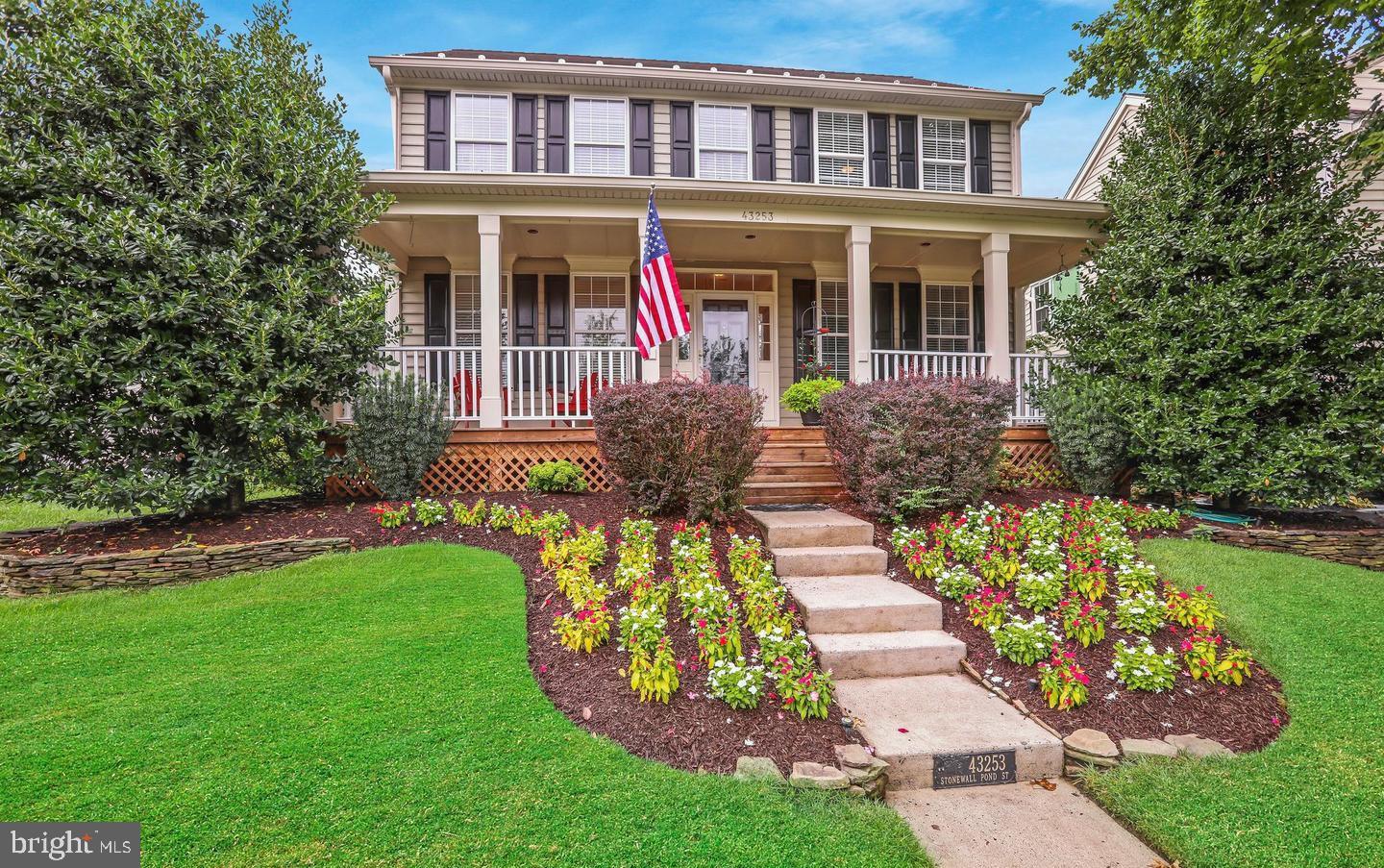 ***Prepare to fall in love with this beautifully maintained 3-bedroom, 2 full and 2 half bath home, where stunning curb appeal, thoughtful updates, and an extraordinary backyard create the perfect retreat ***A welcoming front porch opens to a light-filled floor plan featuring a formal dining room, private office with atrium doors, and an inviting family room with a cozy fireplace that flows seamlessly into the kitchen and breakfast area ***The updated kitchen features stainless steel appliances, solid maple cabinetry, a center island with custom full-depth retractable drawers, and abundant workspace ***Just beyond, the sunroom with skylights offers the perfect place to relax before stepping outside to a truly spectacular backyard oasis  ***Professionally landscaped with terraced gardens, stacked stone walls, a dry creek bed, award-winning perennial gardens with engraved copper markers, mature maple trees, and a magnificent Southern magnolia, this peaceful outdoor sanctuary is a rare find ***Upstairs, the spacious primary suite offers a vaulted ceiling, two walk-in closets, and a spa-inspired bath with upgraded travertine stone ***Two additional bedrooms, a full bath, and a convenient laundry room with new washer and dryer complete the upper level ***The finished lower level provides an ideal recreation room, half bath, and a separate workshop or hobby space with extensive shelving and storage ***The oversized two-car garage is exceptionally well equipped with a customizable Flow Wall organization system, built-in cabinetry, workbench, mini refrigerator, and showroom-quality polymer checkerboard flooring ***Located in the highly desirable South Riding community, residents enjoy access to outdoor pools, playgrounds, tennis courts, pickleball courts, miles of walking and biking trails, and neighborhood parks ***Conveniently located near the Dulles South Recreation & Community Center, South Riding Town Center, South Riding Market Square, Dulles Landing, restaurants, everyday shopping, and major commuter routes including Route 50, Tall Cedars Parkway, Loudoun County Parkway, Route 28, and Dulles International Airport. This exceptional home offers the perfect combination of comfort, convenience, and outdoor beauty.