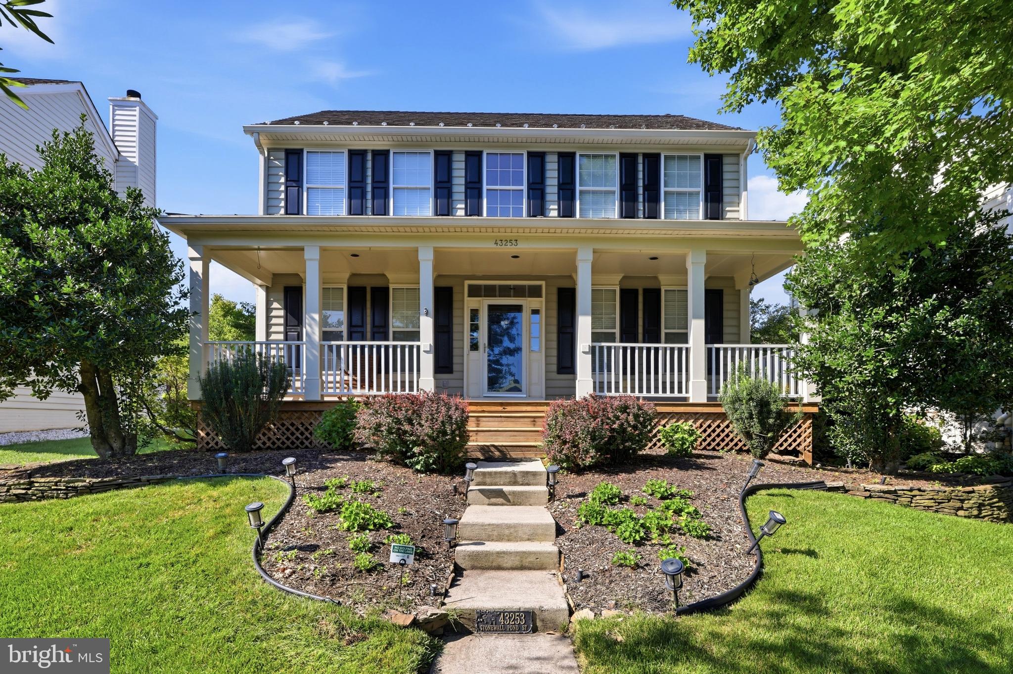 ***Prepare to fall in love with this beautifully maintained 3-bedroom, 2 full and 2 half bath home, where stunning curb appeal, thoughtful updates, and an extraordinary backyard create the perfect retreat ***A welcoming front porch opens to a light-filled floor plan featuring a formal dining room, private office with atrium doors, and an inviting family room with a cozy fireplace that flows seamlessly into the kitchen and breakfast area ***The updated kitchen features stainless steel appliances, solid maple cabinetry, a center island with custom full-depth retractable drawers, and abundant workspace ***Just beyond, the sunroom with skylights offers the perfect place to relax before stepping outside to a truly spectacular backyard oasis  ***Professionally landscaped with terraced gardens, stacked stone walls, a dry creek bed, award-winning perennial gardens with engraved copper markers, mature maple trees, and a magnificent Southern magnolia, this peaceful outdoor sanctuary is a rare find ***Upstairs, the spacious primary suite offers a vaulted ceiling, two walk-in closets, and a spa-inspired bath with upgraded travertine stone ***Two additional bedrooms, a full bath, and a convenient laundry room with new washer and dryer complete the upper level ***The finished lower level provides an ideal recreation room, half bath, and a separate workshop or hobby space with extensive shelving and storage ***The oversized two-car garage is exceptionally well equipped with a customizable Flow Wall organization system, built-in cabinetry, workbench, mini refrigerator, and showroom-quality polymer checkerboard flooring ***Located in the highly desirable South Riding community, residents enjoy access to outdoor pools, playgrounds, tennis courts, pickleball courts, miles of walking and biking trails, and neighborhood parks ***Conveniently located near the Dulles South Recreation & Community Center, South Riding Town Center, South Riding Market Square, Dulles Landing, restaurants, everyday shopping, and major commuter routes including Route 50, Tall Cedars Parkway, Loudoun County Parkway, Route 28, and Dulles International Airport. This exceptional home offers the perfect combination of comfort, convenience, and outdoor beauty.
