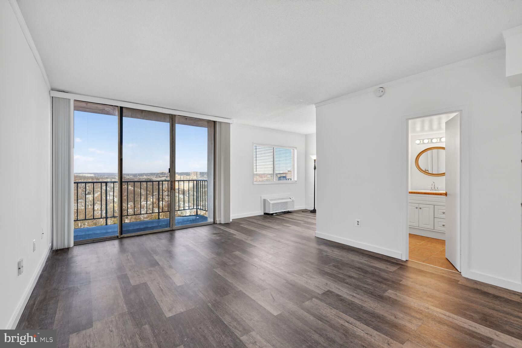 Welcome to this bright, move-in-ready studio condo on the 16th floor of Hunting Creek Club.  Ideally located just minutes from the Huntington Metro, Old Town Alexandria, major commuter routes, and neighborhood shopping and dining, this home delivers exceptional convenience at an approachable price point - with an assumable VA Loan at 2.7%.

This light-filled residence features an open, efficient layout with updated kitchen and bath, new flooring, and oversized windows that showcase sweeping views from above the treetops. A private balcony provides the perfect spot to relax and enjoy views of the community pool and tennis courts. With approximately 550 square feet, the space is thoughtfully designed for comfortable everyday living, whether you’re a first-time buyer, commuter, or investor. Hunting Creek Club offers a full-service lifestyle with controlled access, concierge service, outdoor pool, tennis courts, on-site parking, and laundry on every floor.