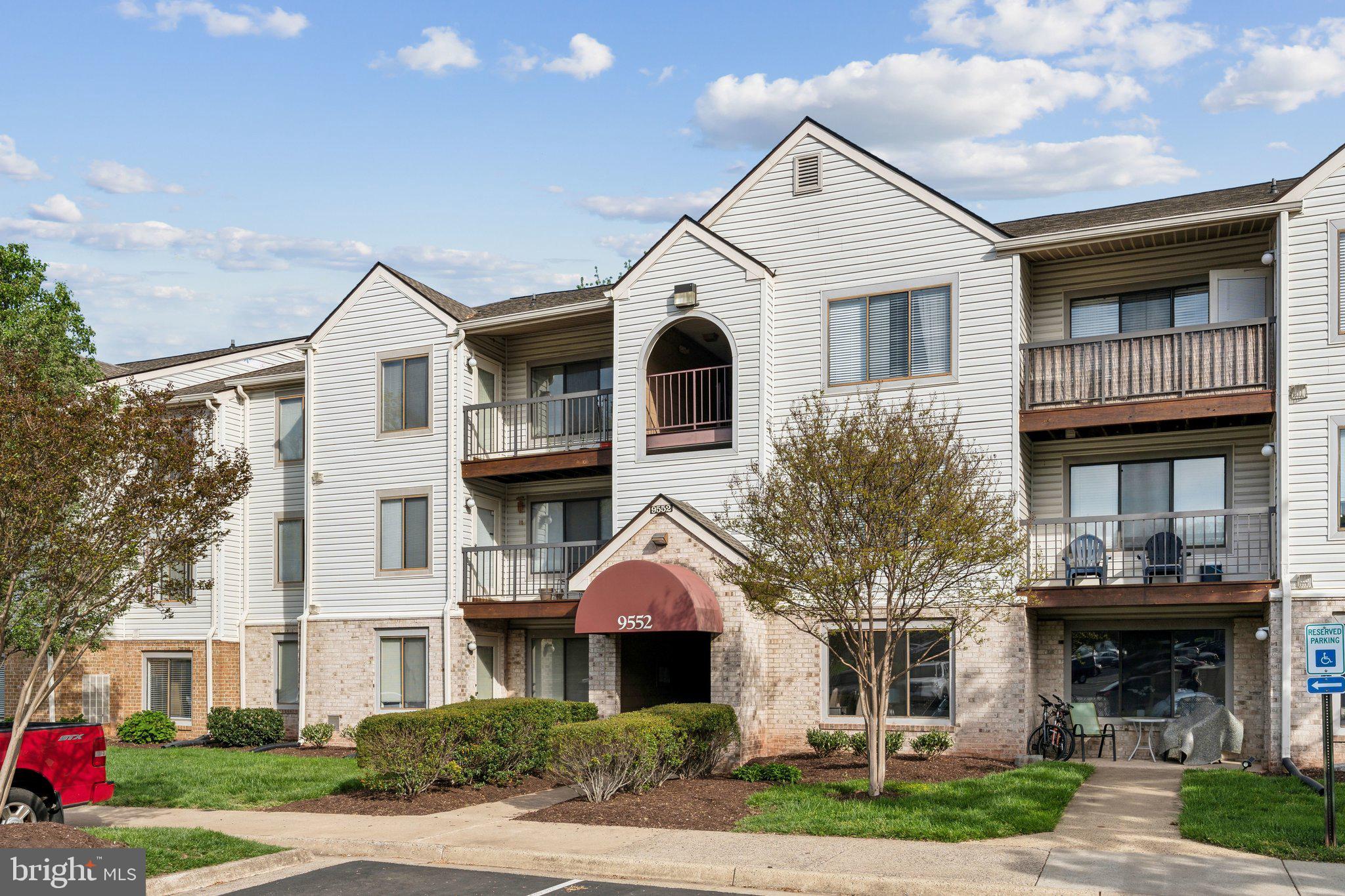 Located in the sought-after Battery Heights community, this spacious 2-bedroom, 2-bathroom condo offers 1,070 sq ft of comfortable living space. The unit features a modern layout with a family room and large windows, providing ample natural light and a view of the beautifully treed common area. The private balcony, just off the kitchen,  gives you a nice space to enjoy spring, summer, and fall.  With the convenience of a full-size washer and dryer in the unit and efficient condo living, you can't beat the value.  Perfect location close to shopping, dining, including Chick-fil-a, Starbucks, Panera, Dunk'n, and much more. * Some photos are digitally staged for your inspiration. Special Assessment is monthly, running through 3 -2027. Contact us ASAP to for a private appointment to see 9552 Cannoneer Ct #303, Manassas VA 20110