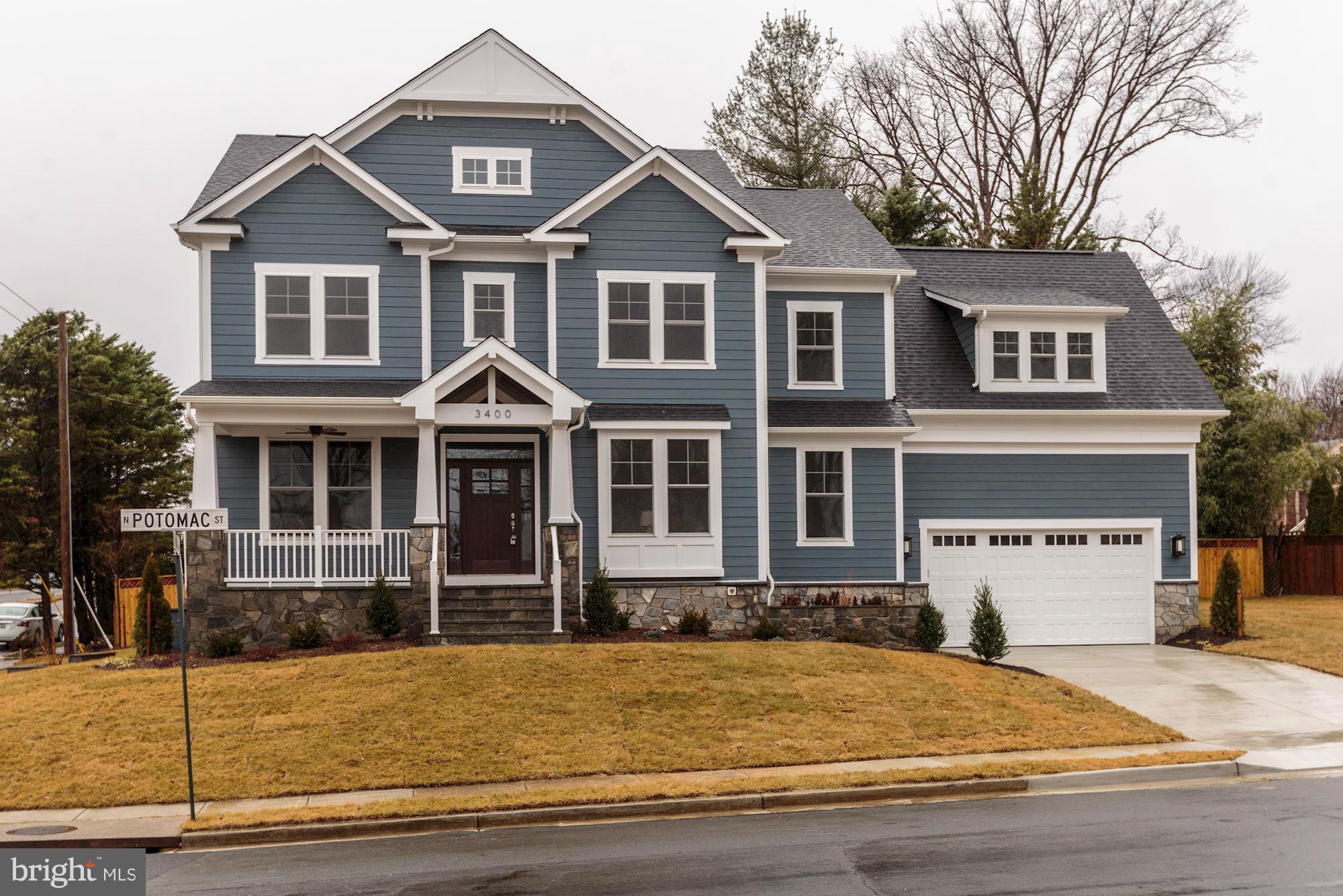 Stunning craftsman in top North Arlington neighborhood.  Discovery Elementary! 5500 SFT. Quartz and marble kitchen opens to beautiful family room w/ gas fireplace and custom built-ins.  Butler's pantry, elegant living and dining rooms. 4BR/3BA upstairs, big master w/luxe bath, great closets.  Basement rec room, media room, and in-law suite. Office and mudroom!