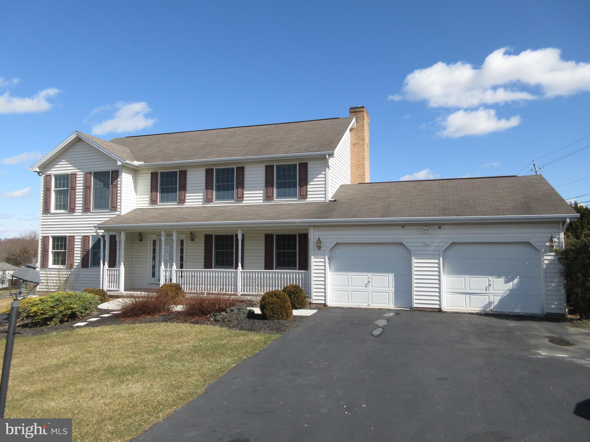 Plenty of living space in this large 2 story home.  Roll p your sleeves and build up some sweat equity.  Home situated on corner lot with large rooms throughout.  Property has a totally finished basement, MBR suite, office, sun-room, family room w/gas fireplace, 2 car garage and more.  Buyer pays both transfer taxes.  Ask about FREE title work.  Don't miss the in-ground pool.