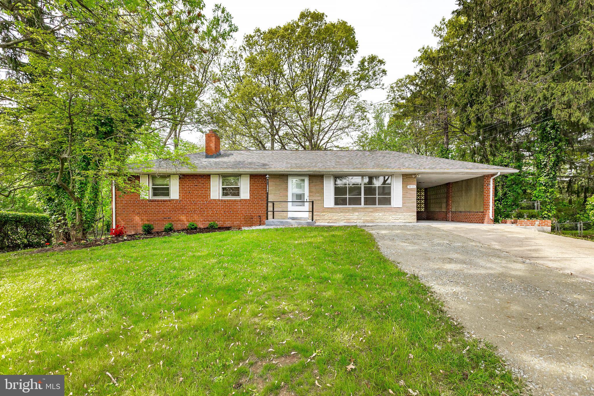 Welcome to 3005 Fallston Ave, located in the sought-after Calverton neighborhood on the Montgomery County side!
This beautifully maintained home sits on nearly an acre of land with no HOA, and is connected to public water and sewer- a rare find in the area. Inside, you'll find hardwood floors throughout the main level, a bright and spacious living room with large bay window, a separate dining area, and a generously sized kitchen with direct access to the covered carport. The main level offers three spacious bedrooms, including a primary suite with an updated ensuite bath. All bathrooms have been recently renovated.
Downstairs, the fully finished walkout basement includes a second kitchen, a large rec room with a cozy wood-burning fireplace, a den, laundry area, and ample storage space- the perfect set up for an in-law suite. Step outside to the covered patio—great for entertaining year-round. Location is ideal with easy access to I95, Rt 29, ICC, multiple shopping centers, Fairland Recreational Park, and a close distance to the Univ of MD. Schedule your showing today!