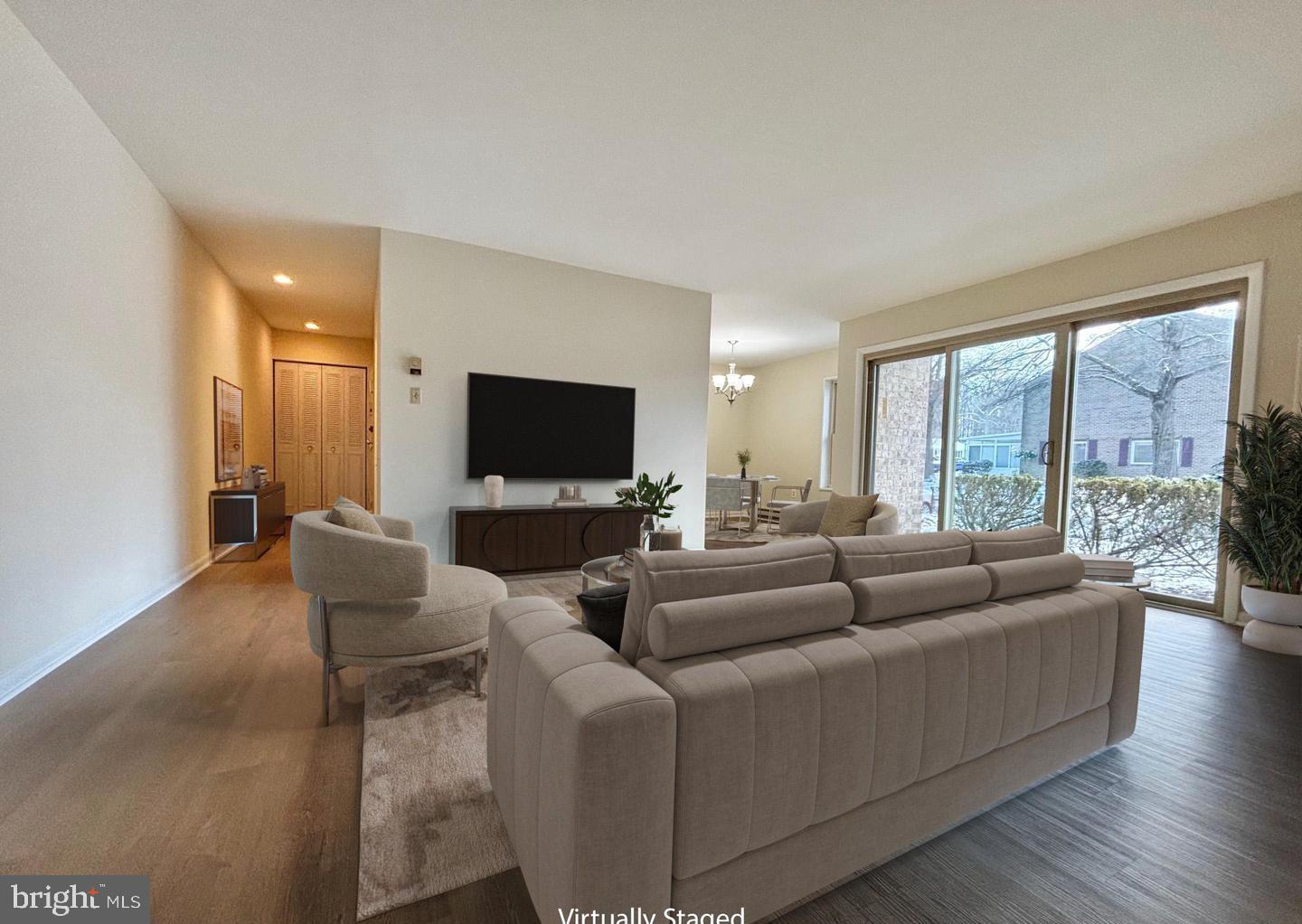 Welcome to this move-in-ready one-bedroom co-op featuring brand-new LVP flooring and fresh paint throughout. Enjoy easy ground-floor living with a beautifully updated bathroom and walk-in shower. The unit offers generous closet space plus additional private storage in the basement. A great opportunity for comfortable, low-maintenance living. All utilities, property taxes, appliance and hardware maintenance included in the coop fee. Special MM Forms for Offers (Please See Disclosures)